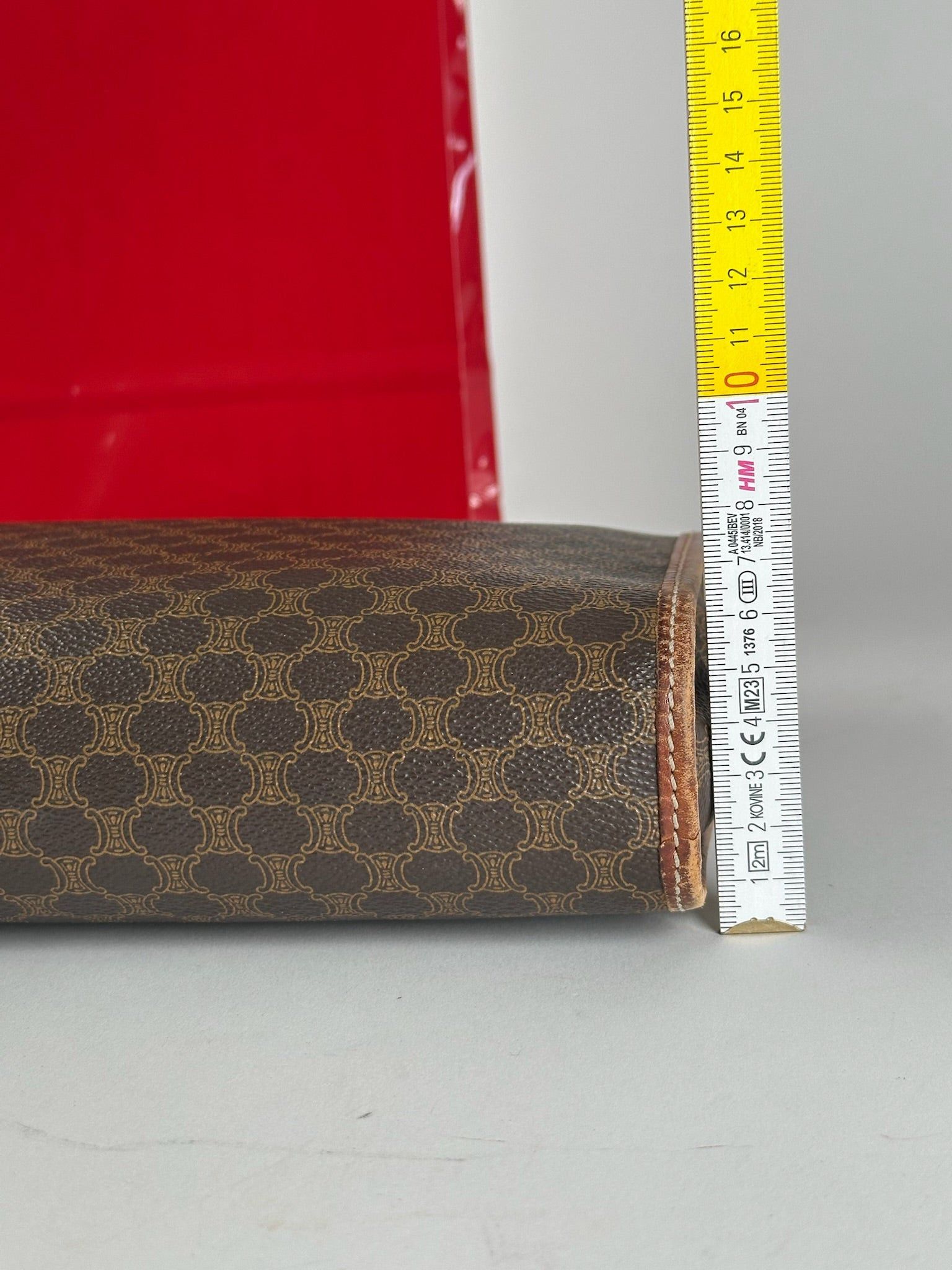 Celine Vintage Paris leather clutch brown Size ONE SIZE - 7 Thumbnail