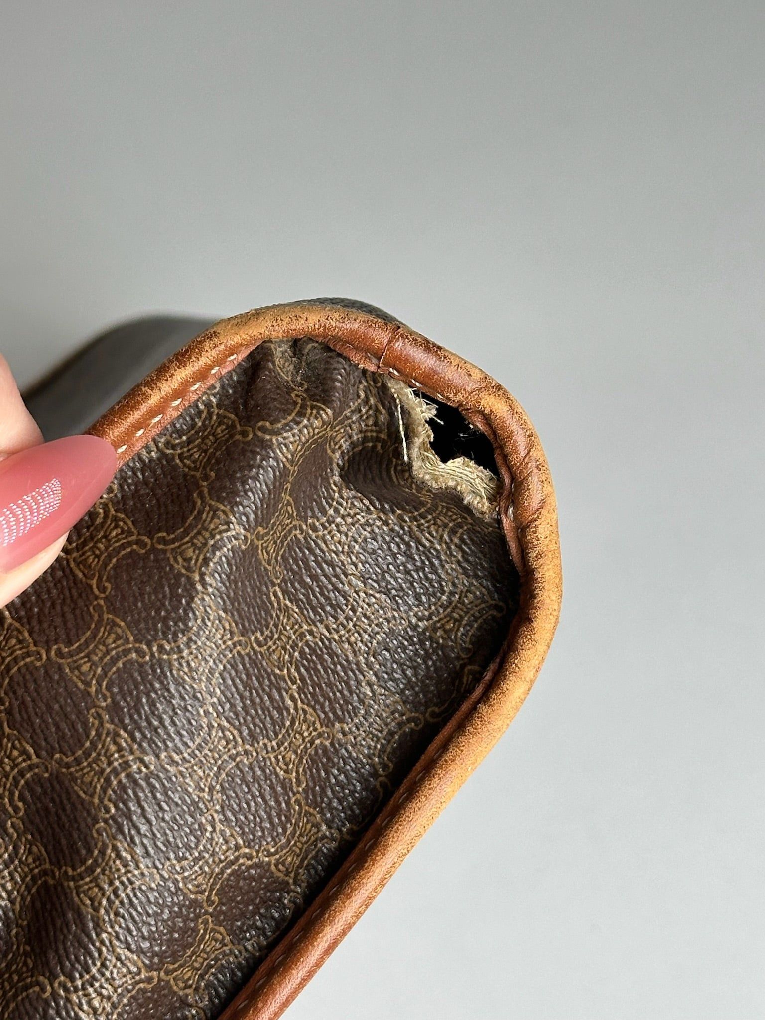 Celine Vintage Paris leather clutch brown Size ONE SIZE - 15 Thumbnail