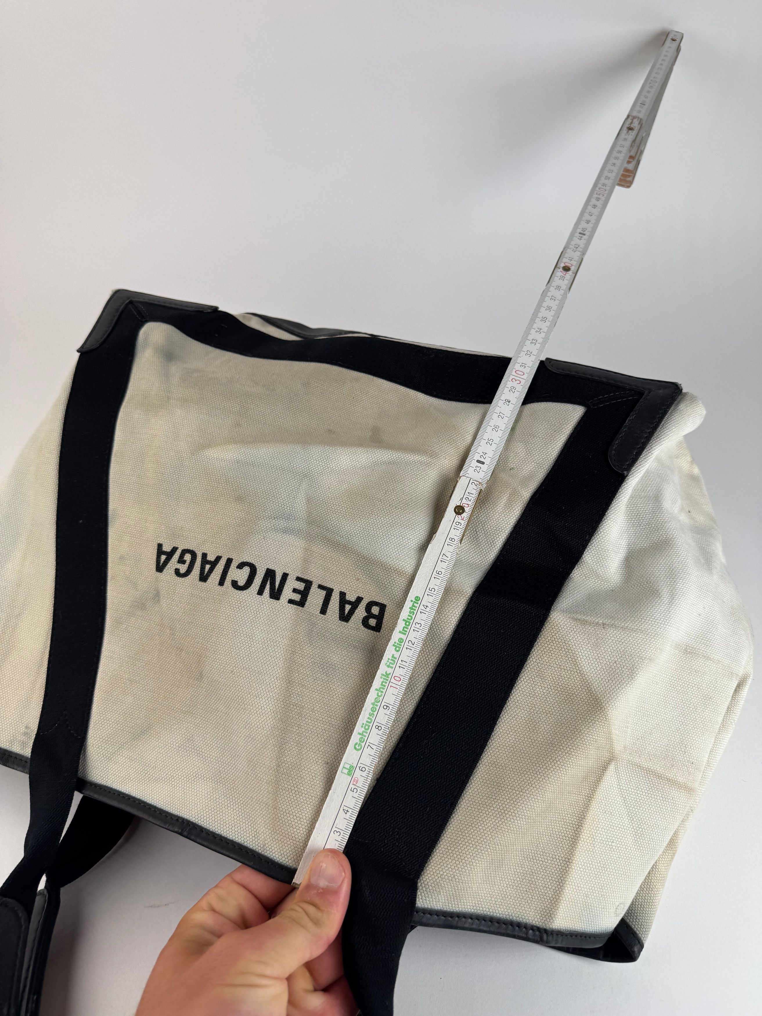 Balenciaga Vintage Logo Shopper black white Size ONE SIZE - 5 Thumbnail