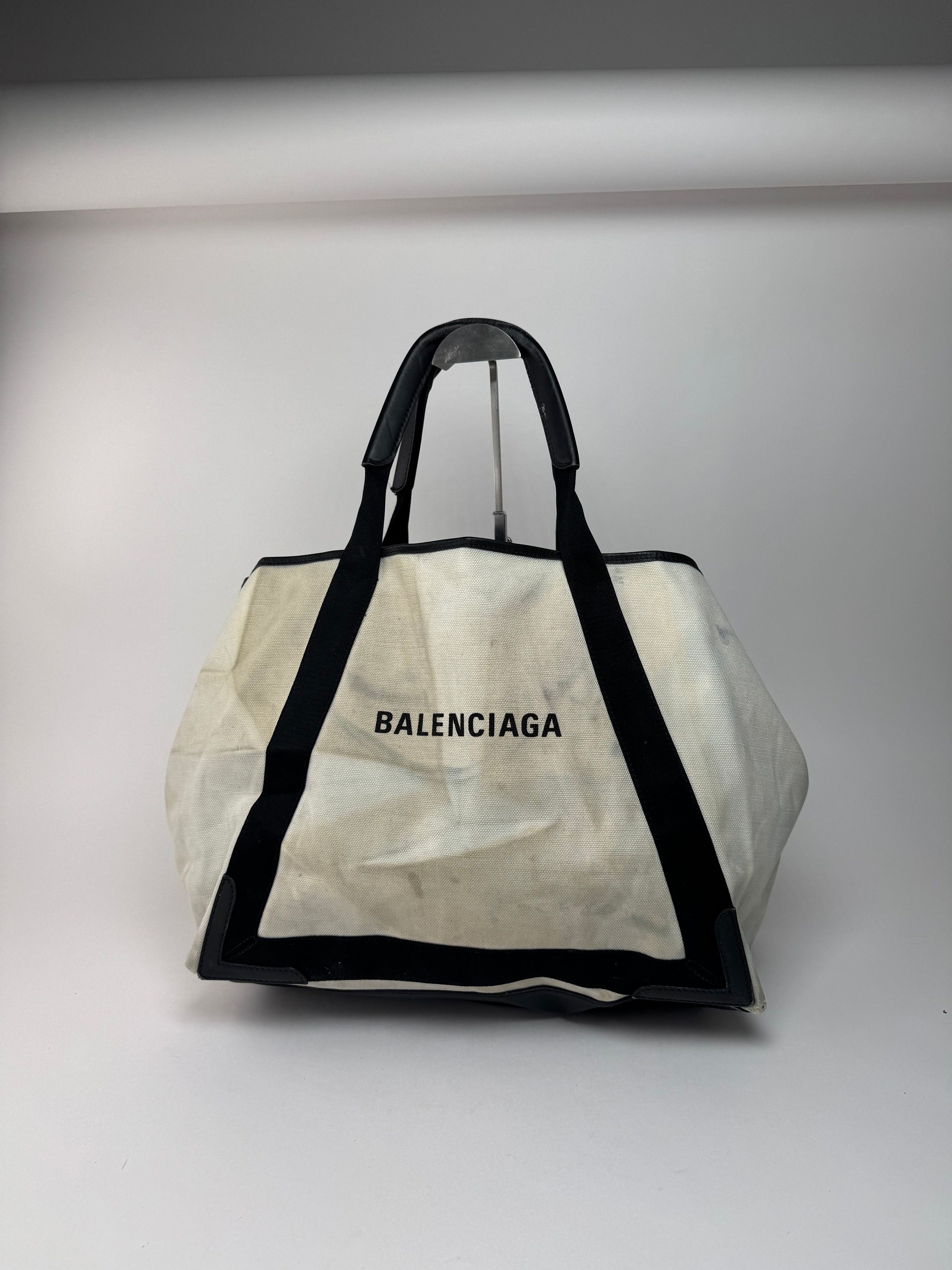 Balenciaga Vintage Logo Shopper black white Size ONE SIZE - 13 Thumbnail