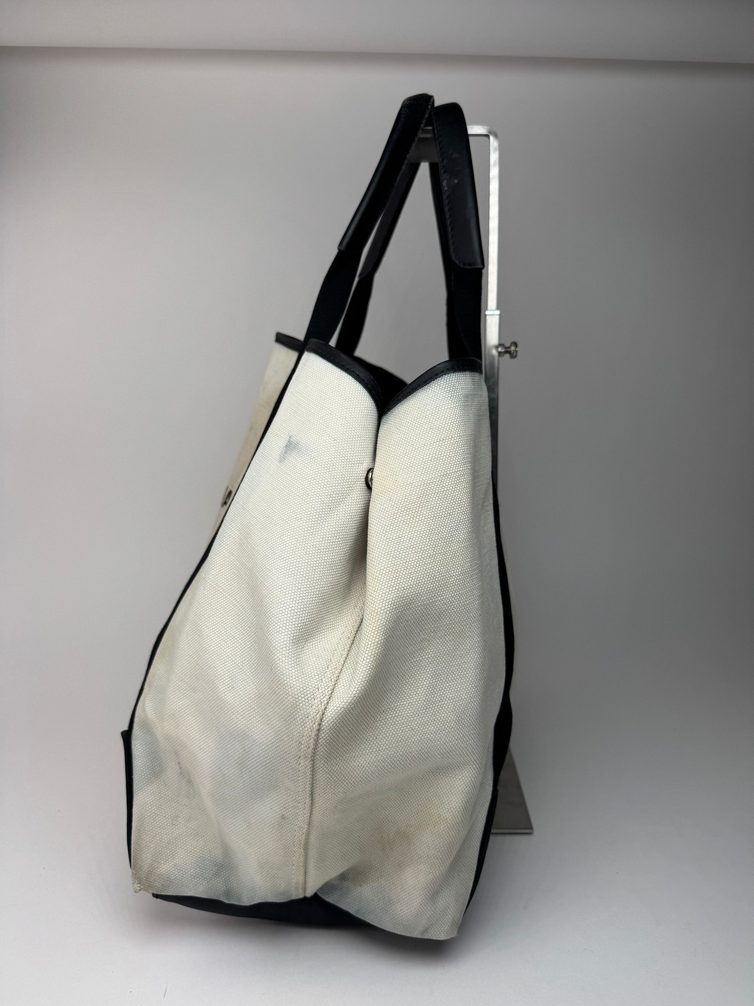Balenciaga Vintage Logo Shopper black white Size ONE SIZE - 3 Thumbnail