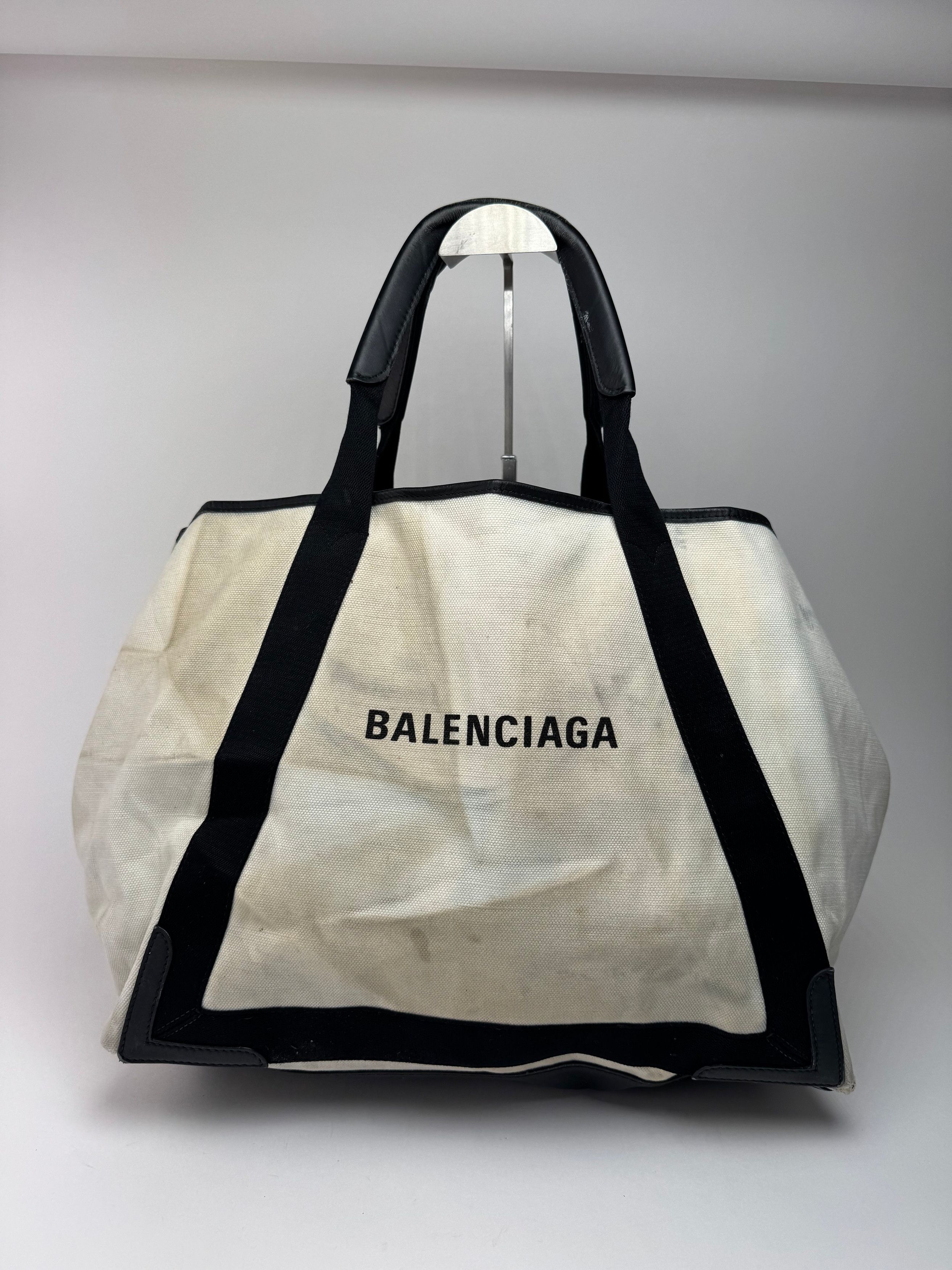 Balenciaga Vintage Logo Shopper black white Size ONE SIZE - 7 Thumbnail
