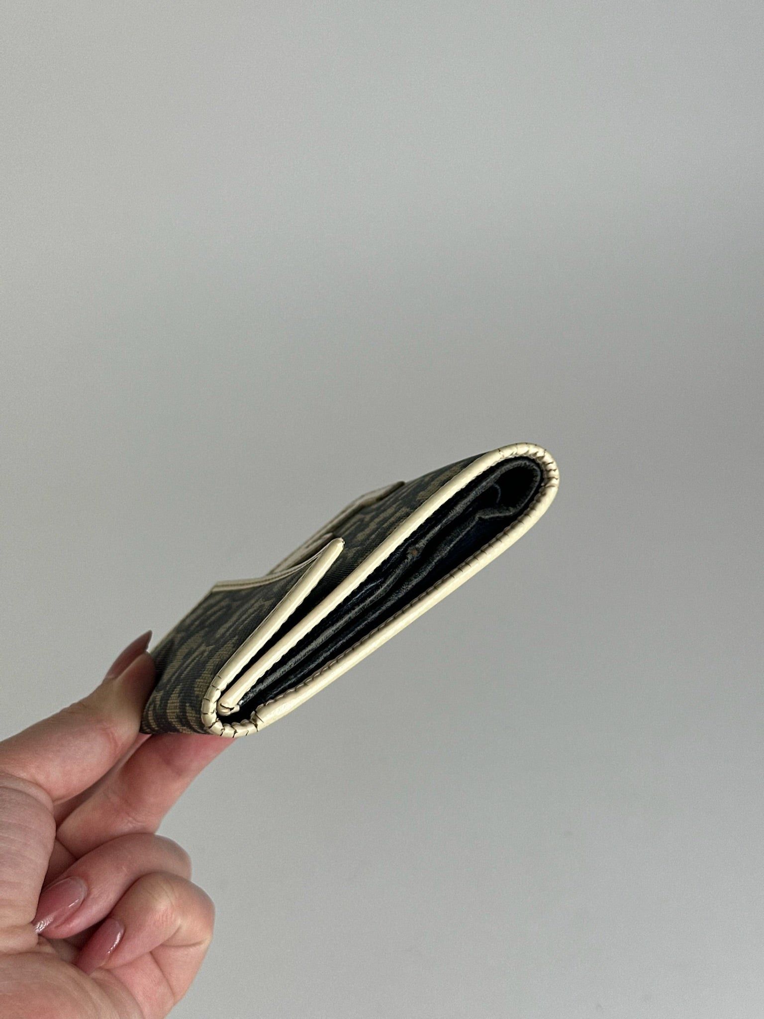 Dior Vintage Oblique Monogram wallet blue white Size ONE SIZE - 11 Thumbnail