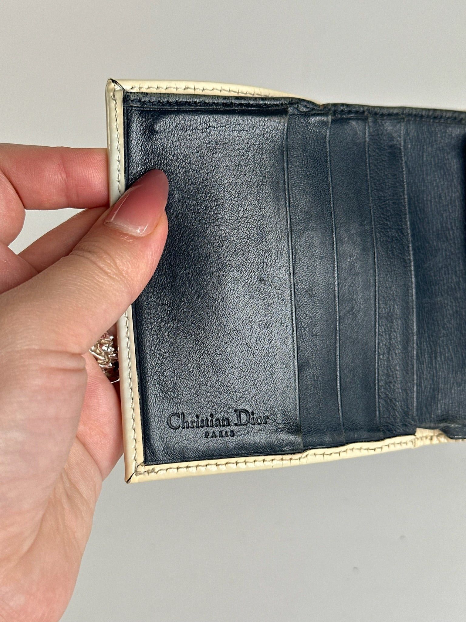 Dior Vintage Oblique Monogram wallet blue white Size ONE SIZE - 5 Thumbnail