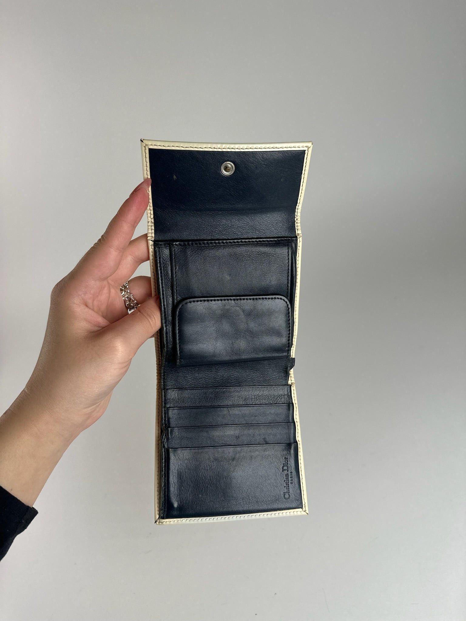 Dior Vintage Oblique Monogram wallet blue white Size ONE SIZE - 7 Thumbnail