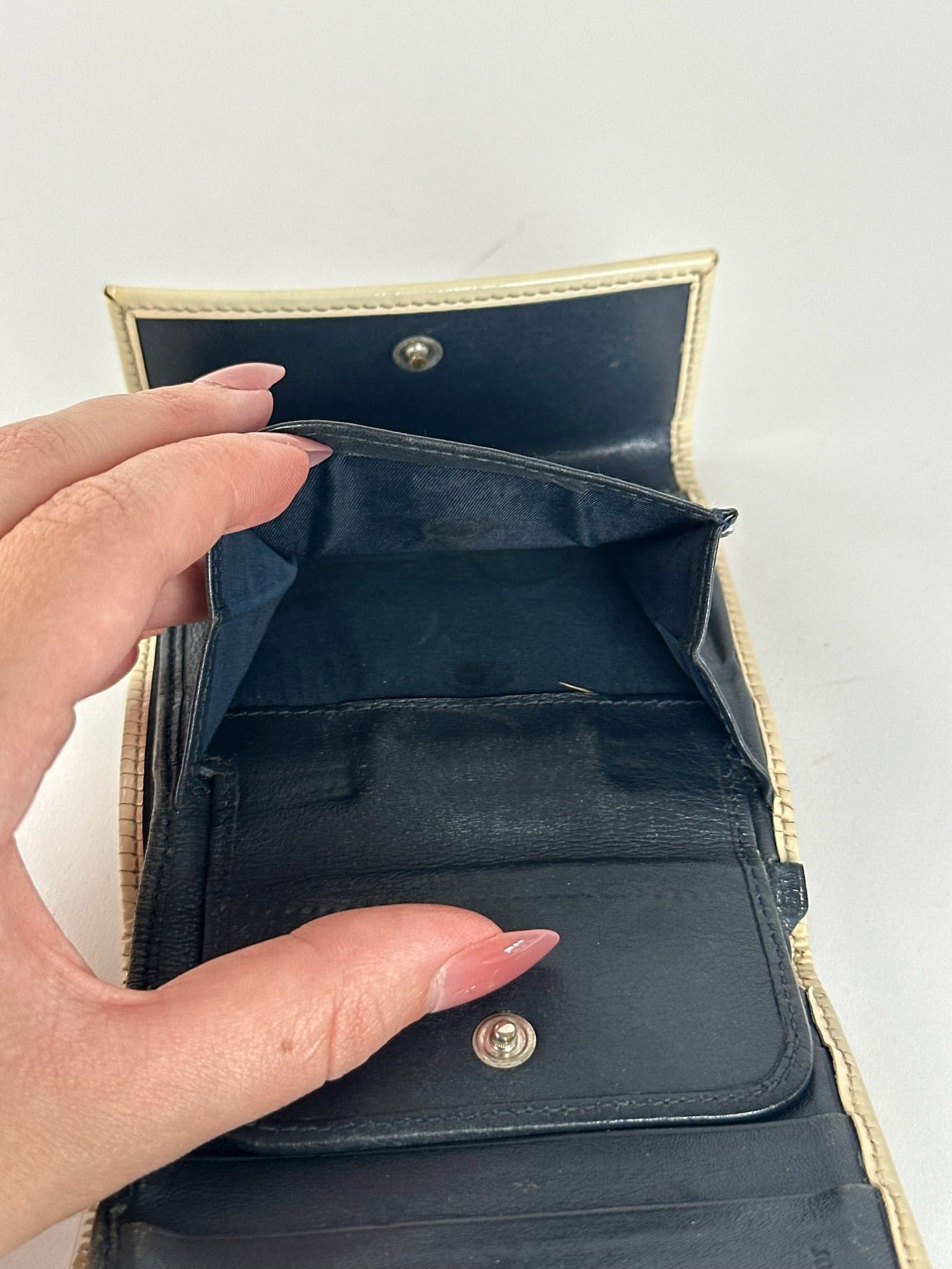 Dior Vintage Oblique Monogram wallet blue white Size ONE SIZE - 13 Thumbnail