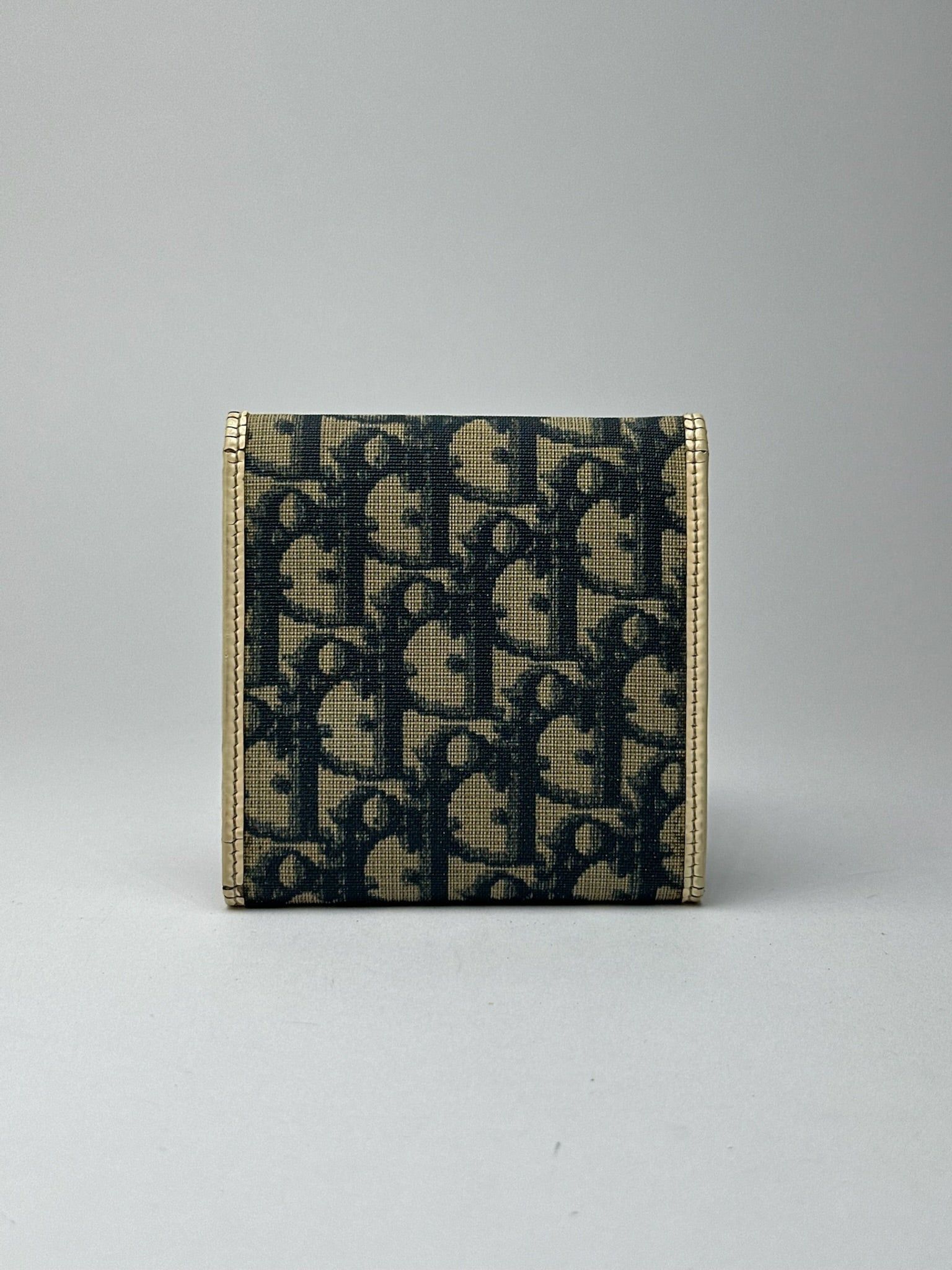 Dior Vintage Oblique Monogram wallet blue white Size ONE SIZE - 4 Thumbnail