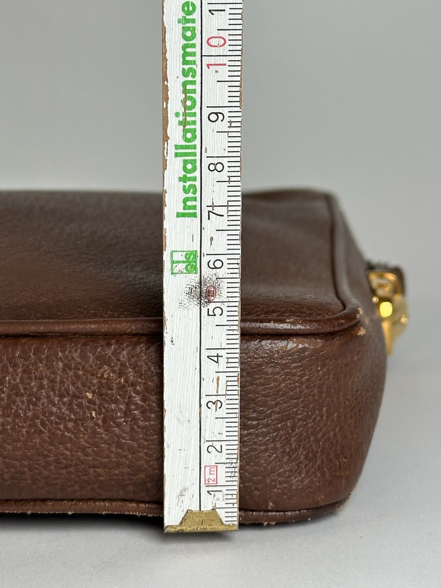 Gucci Vintage Leather Clutch Brown Size ONE SIZE - 9 Thumbnail