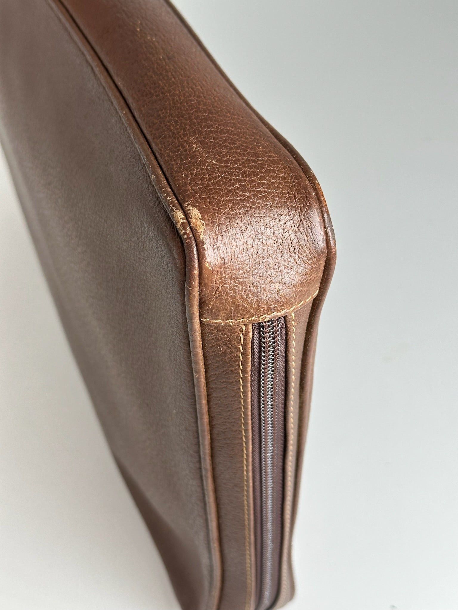 Gucci Vintage Leather Clutch Brown Size ONE SIZE - 7 Thumbnail