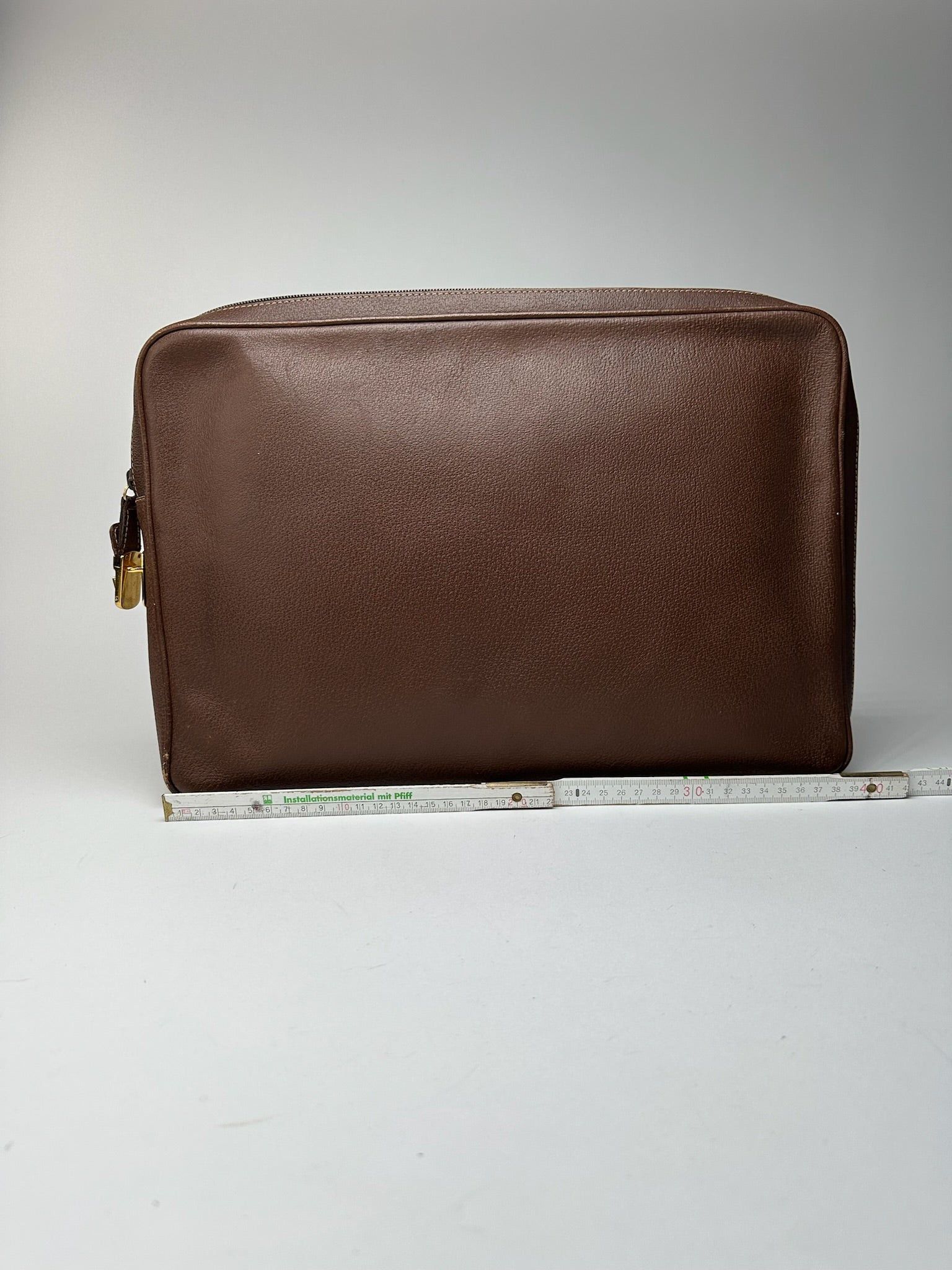 Gucci Vintage Leather Clutch Brown Size ONE SIZE - 15 Thumbnail