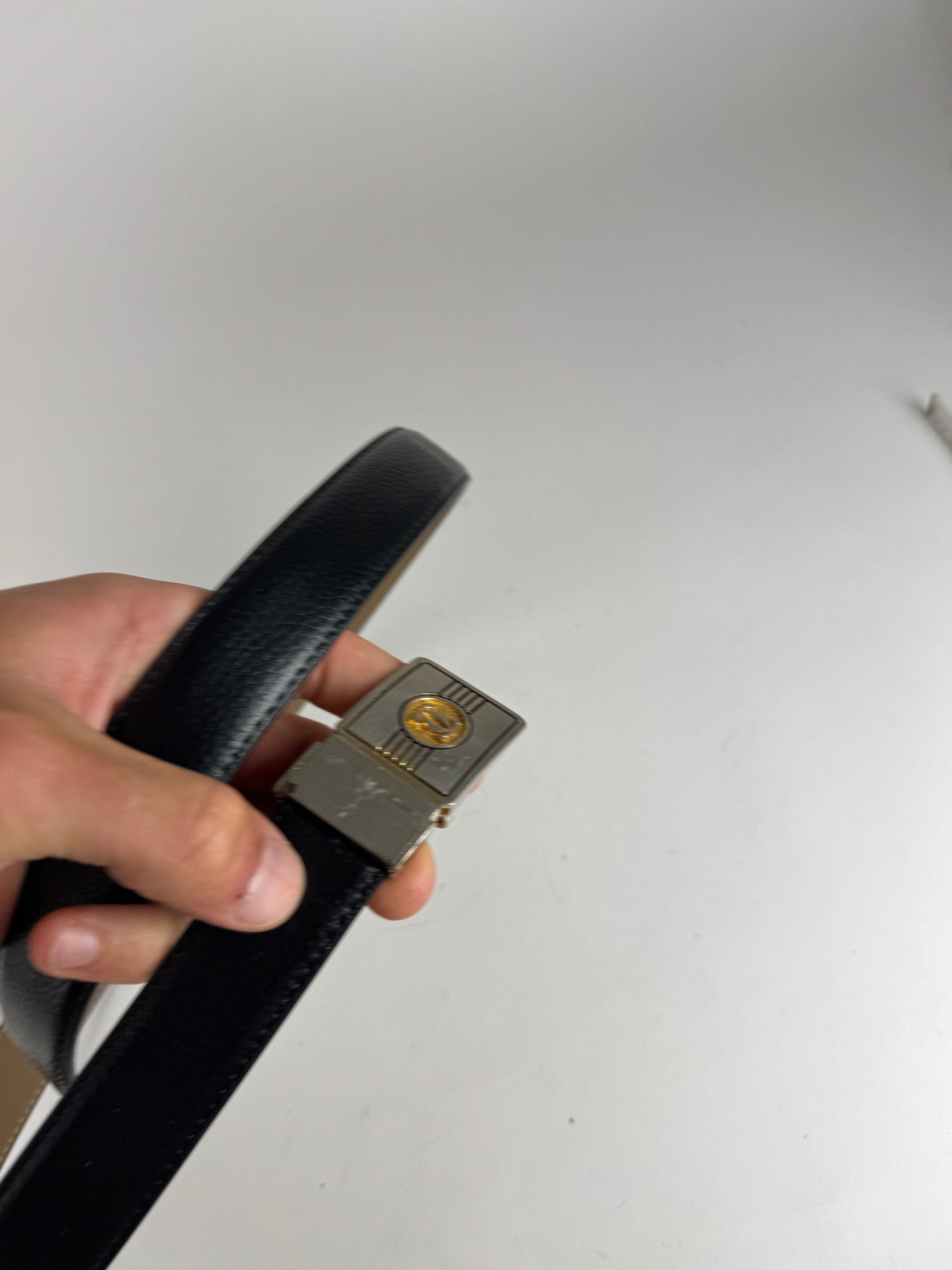 Cartier Vintage Leather belt black Size ONE SIZE - 10 Thumbnail