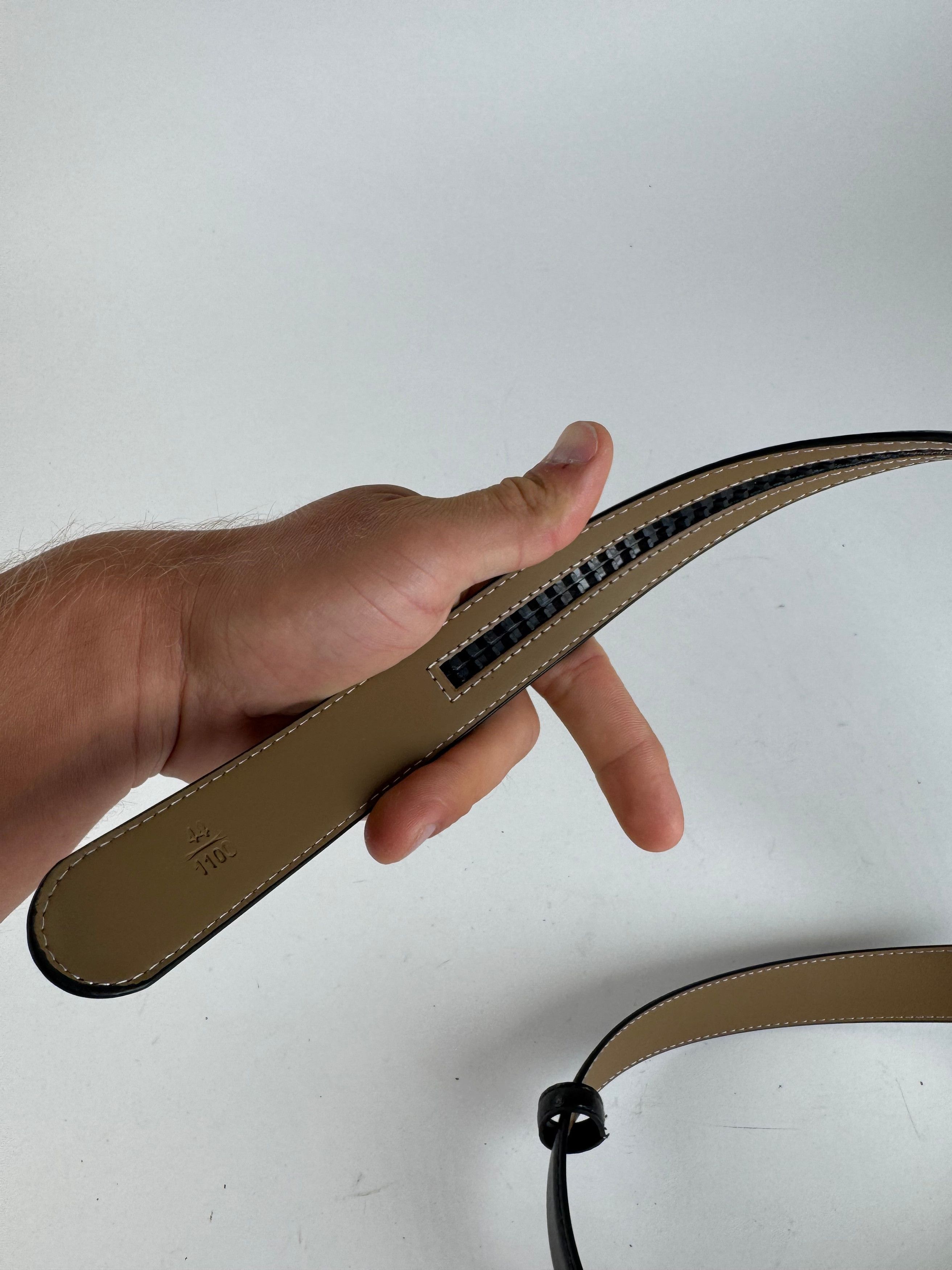 Cartier Vintage Leather belt black Size ONE SIZE - 9 Thumbnail