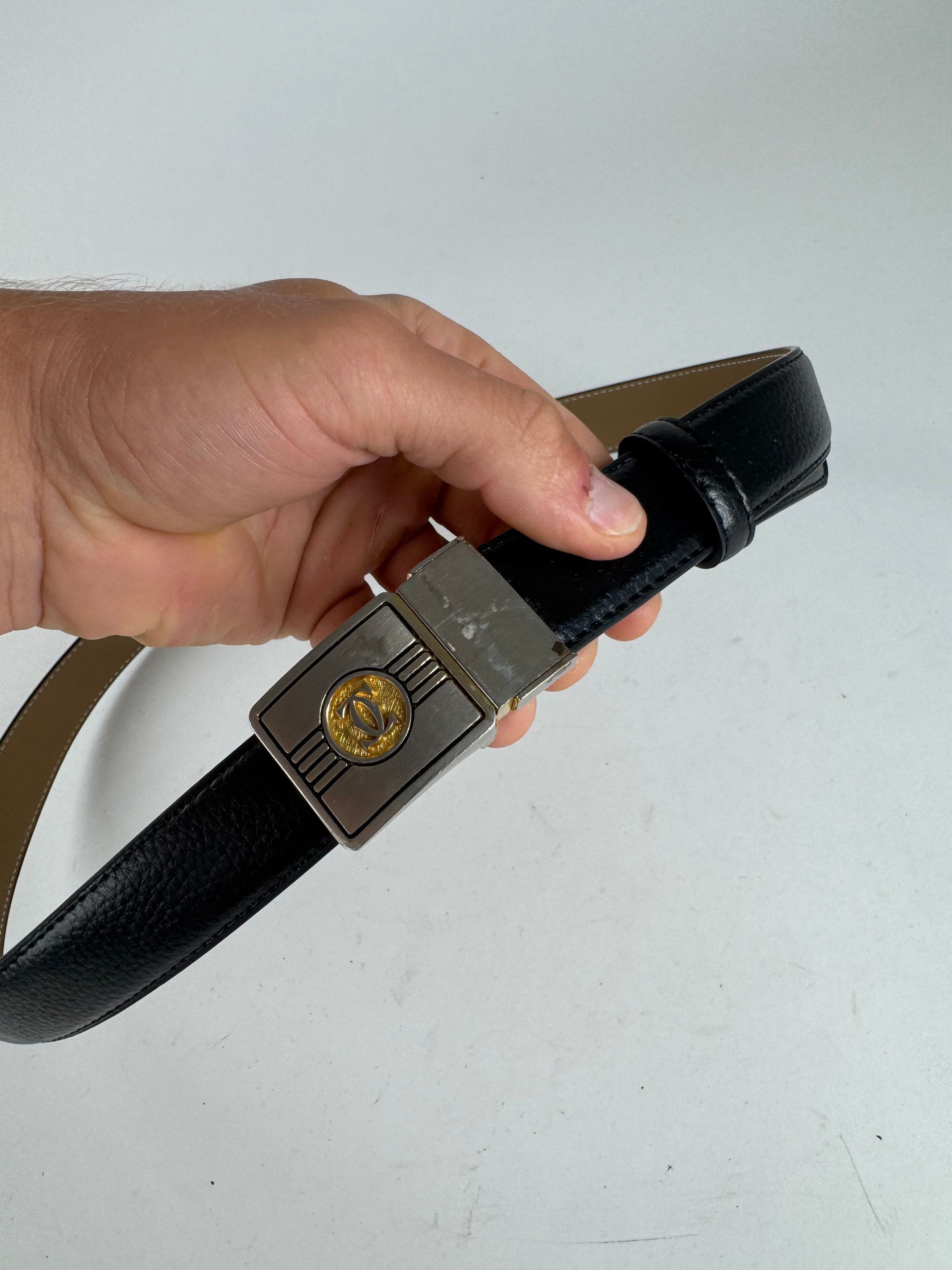 Cartier Vintage Leather belt black Size ONE SIZE - 2 Thumbnail