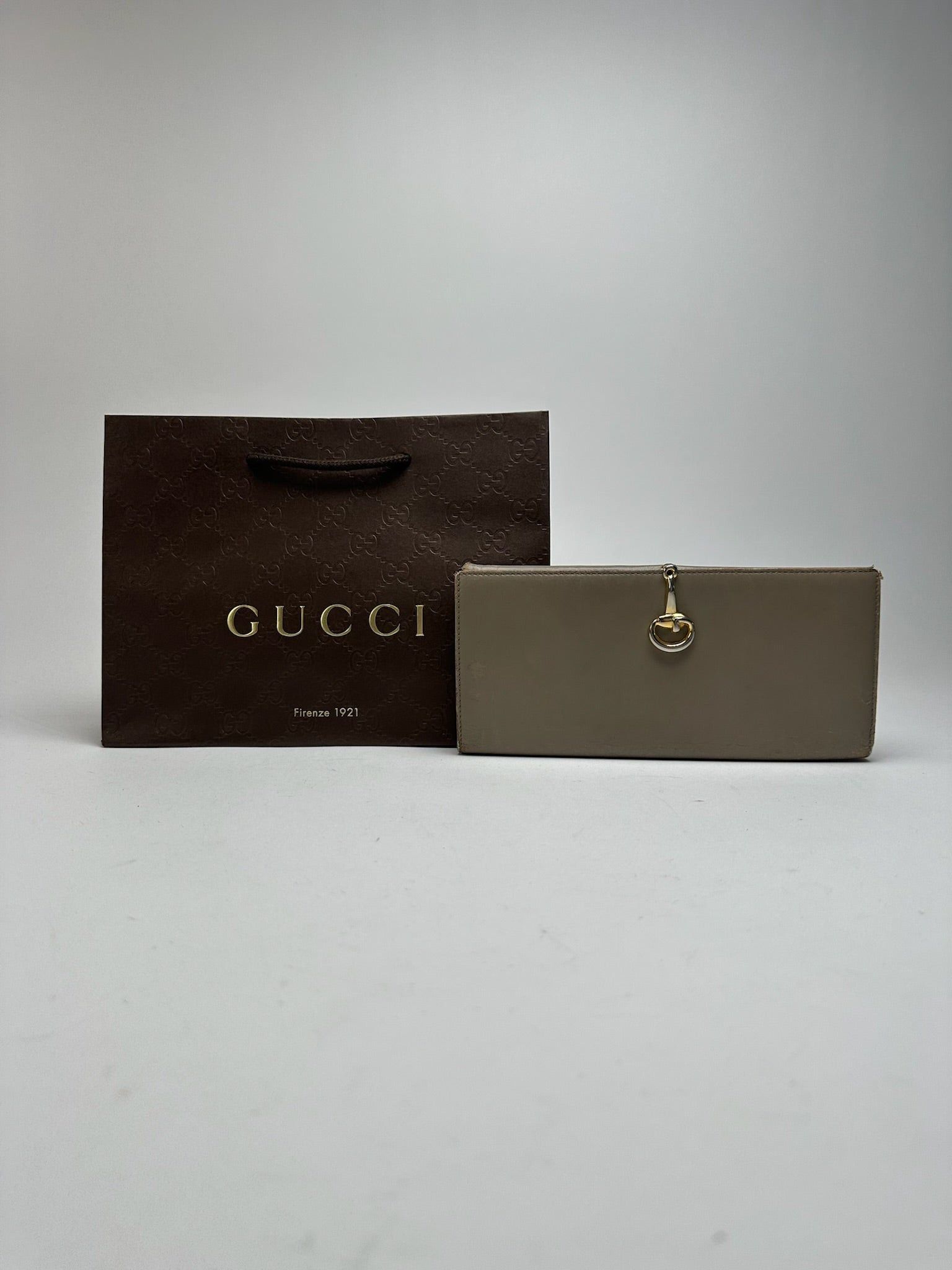Gucci Vintage Horsebit Patent Leather Wallet beige Size ONE SIZE - 10 Thumbnail