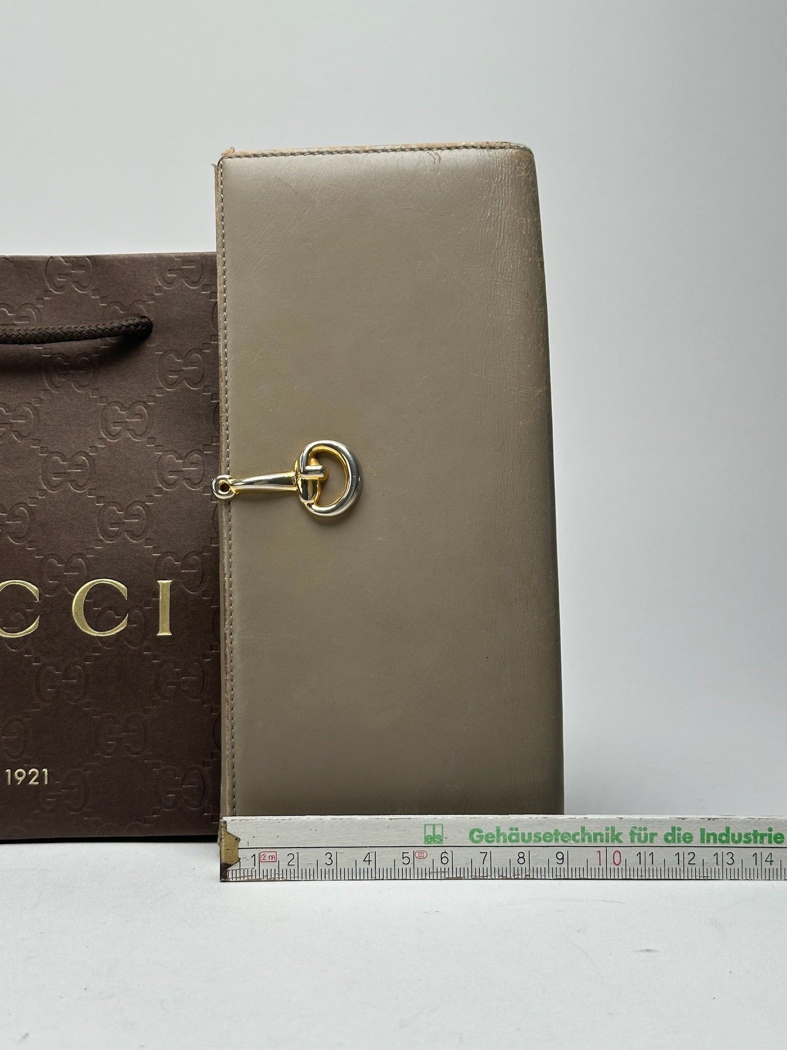Gucci Vintage Horsebit Patent Leather Wallet beige Size ONE SIZE - 7 Thumbnail