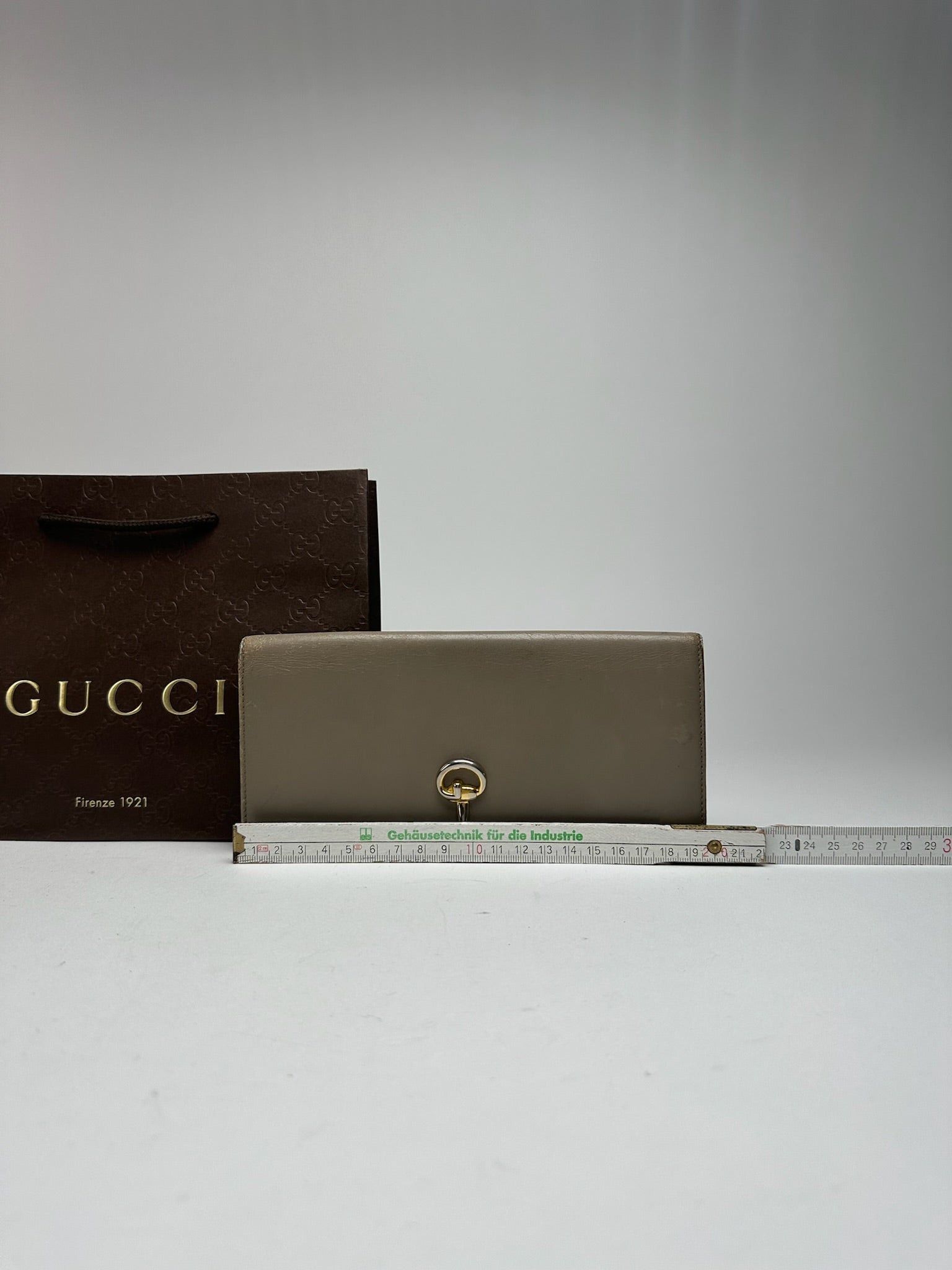Gucci Vintage Horsebit Patent Leather Wallet beige Size ONE SIZE - 2 Thumbnail