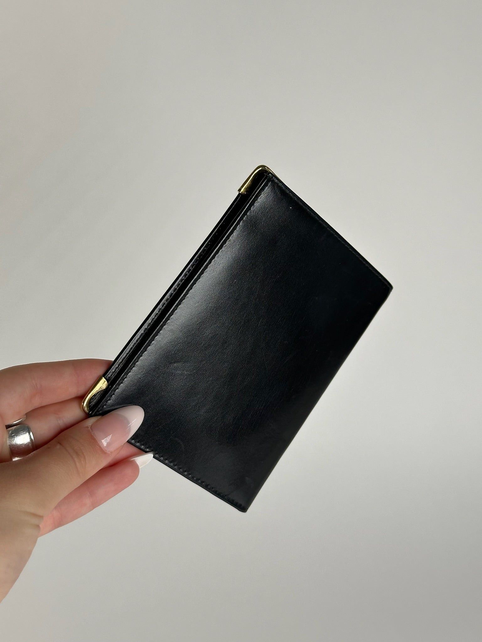 Celine Vintage Paris Foldable Leather wallet black Size ONE SIZE - 8 Thumbnail