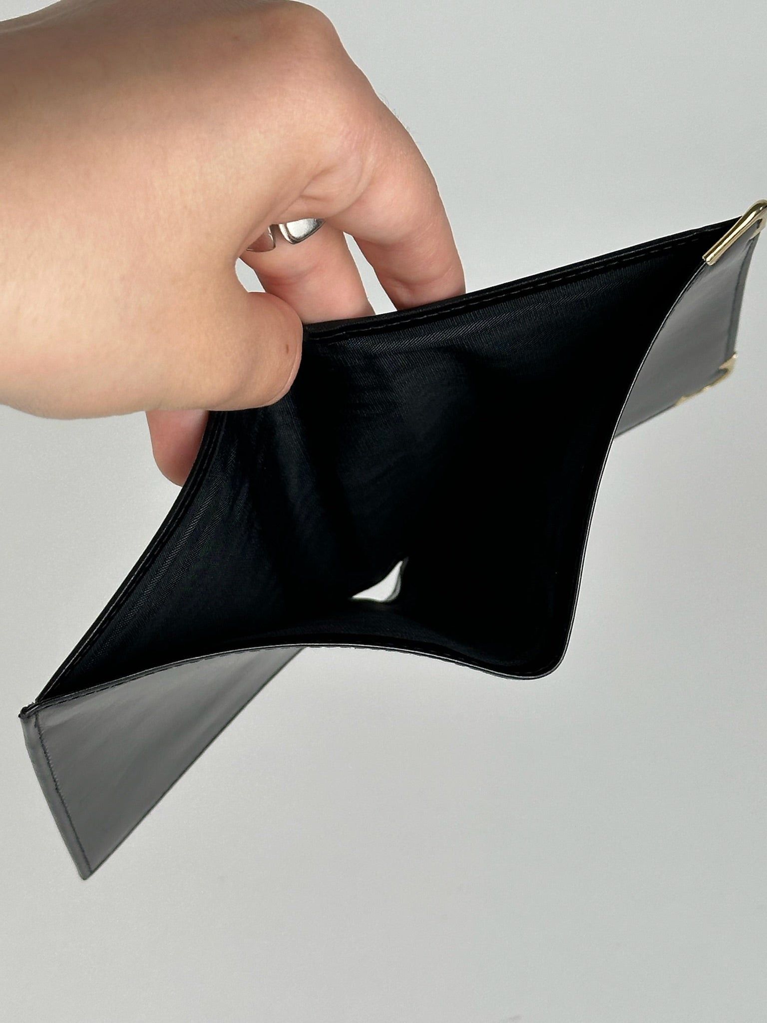 Celine Vintage Paris Foldable Leather wallet black Size ONE SIZE - 4 Thumbnail