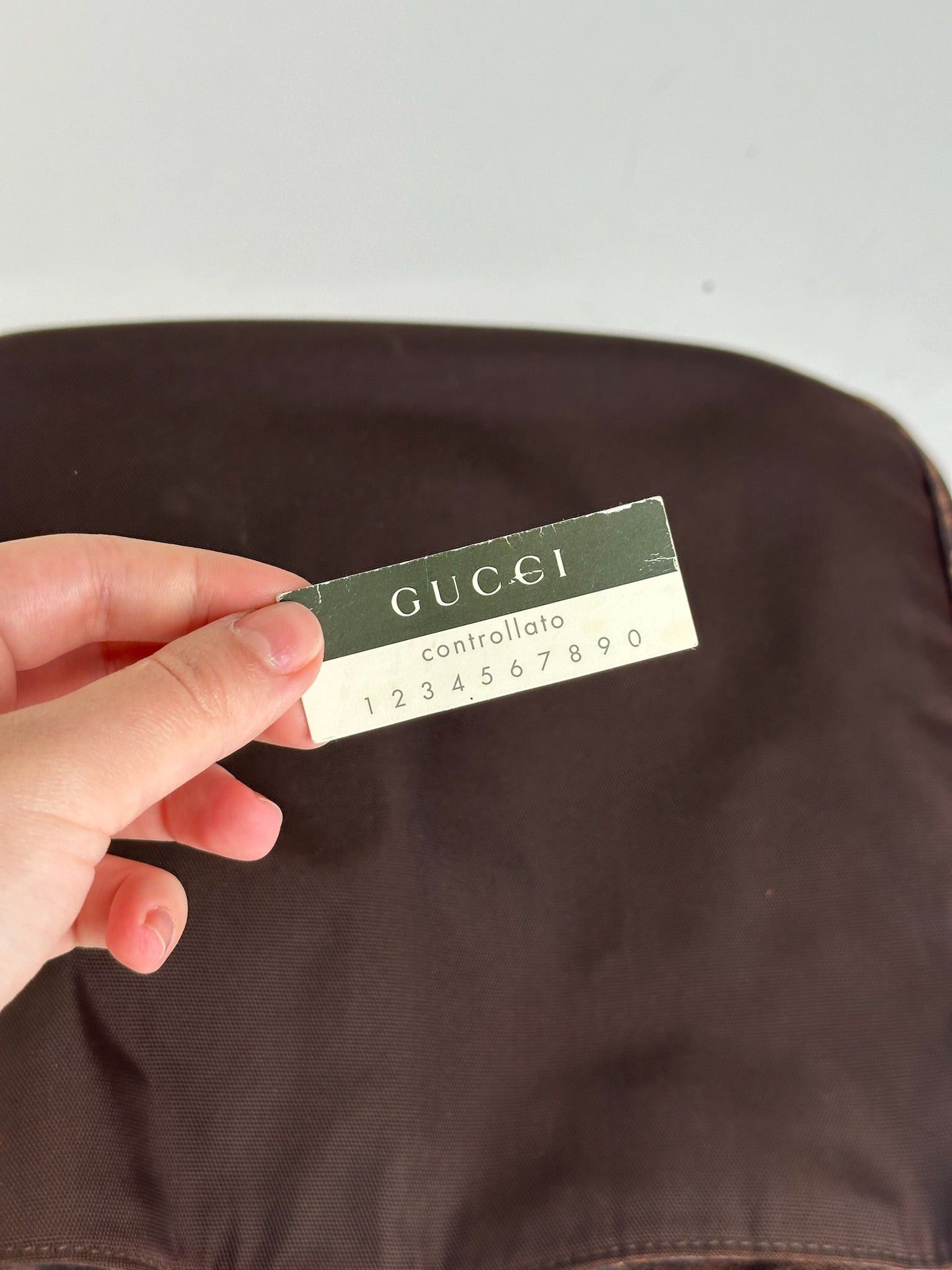 Gucci Vintage Bambo Polyester Bag Brown Size ONE SIZE - 4 Thumbnail