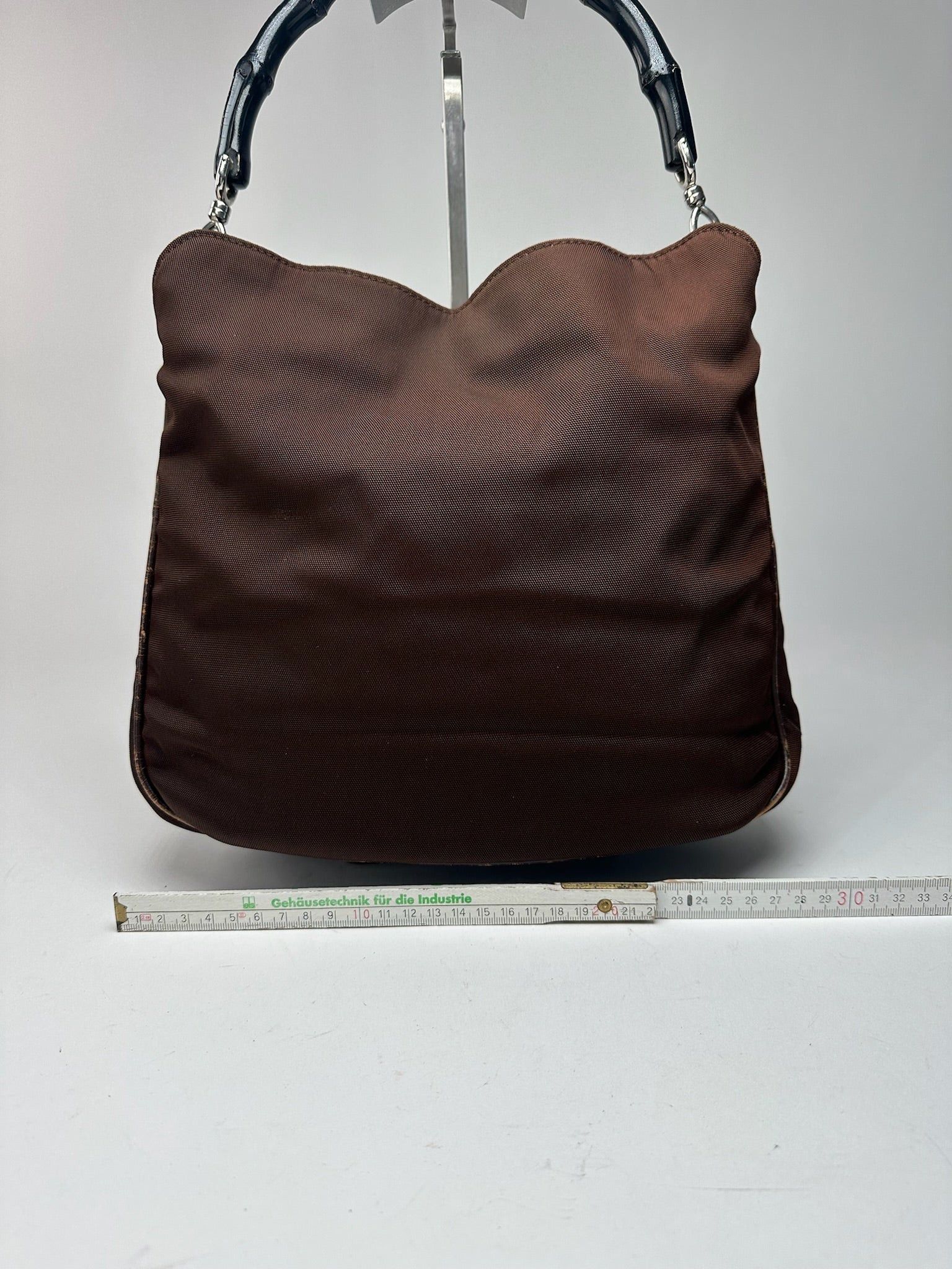 Gucci Vintage Bambo Polyester Bag Brown Size ONE SIZE - 15 Thumbnail
