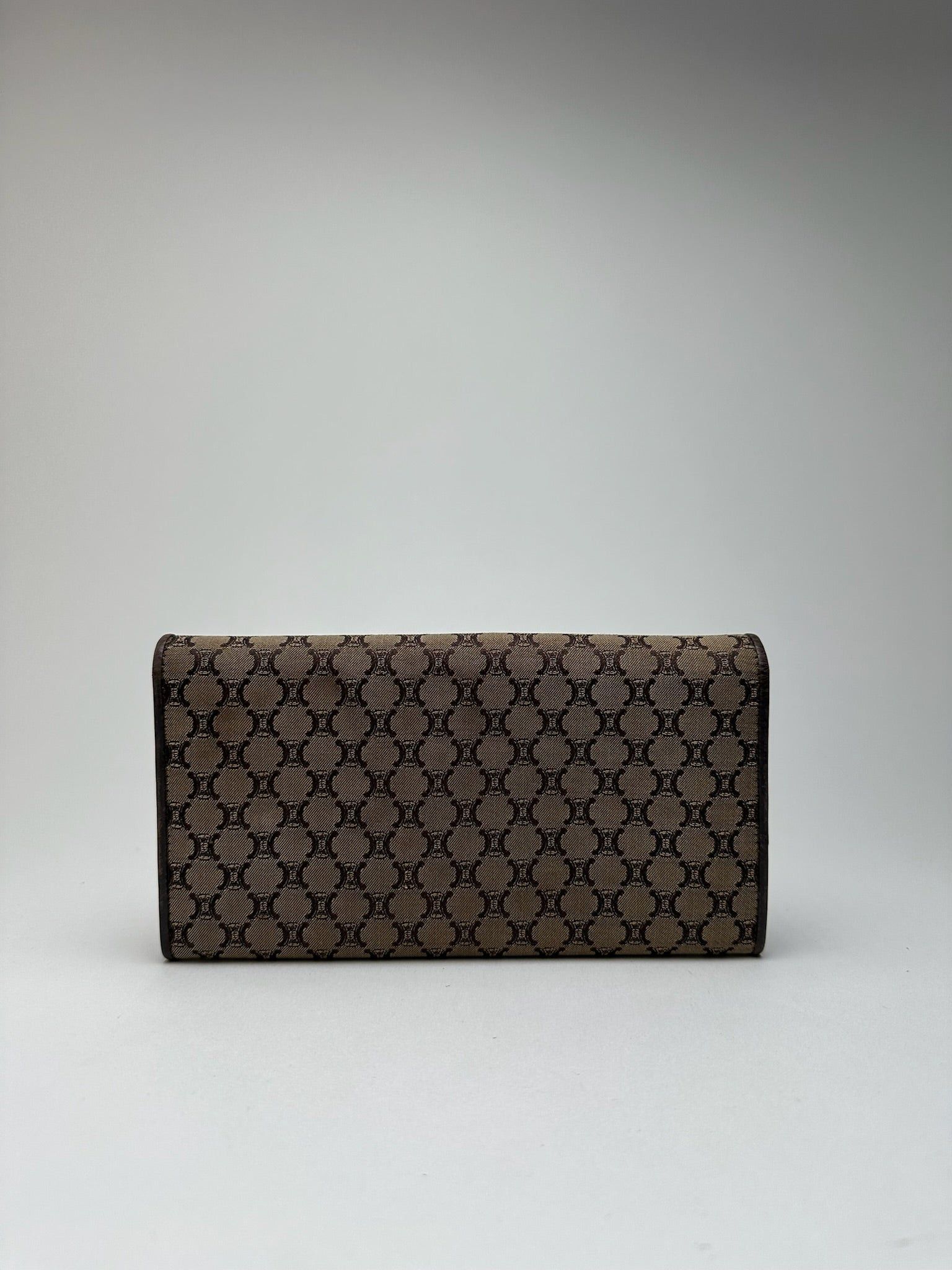 Celine Vintage Monogram Canvas leather wallet brown Size ONE SIZE - 2 Thumbnail