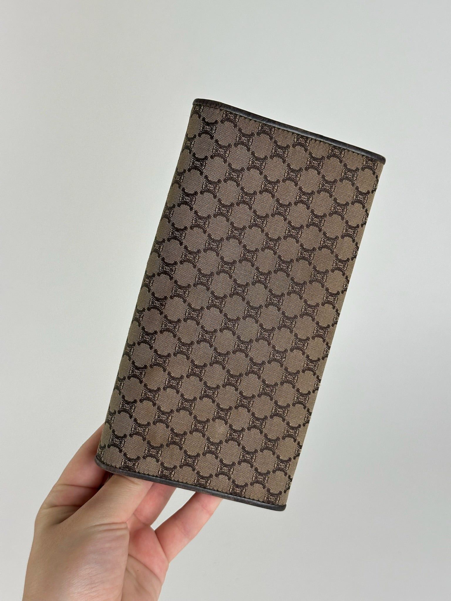 Celine Vintage Monogram Canvas leather wallet brown Size ONE SIZE - 11 Thumbnail