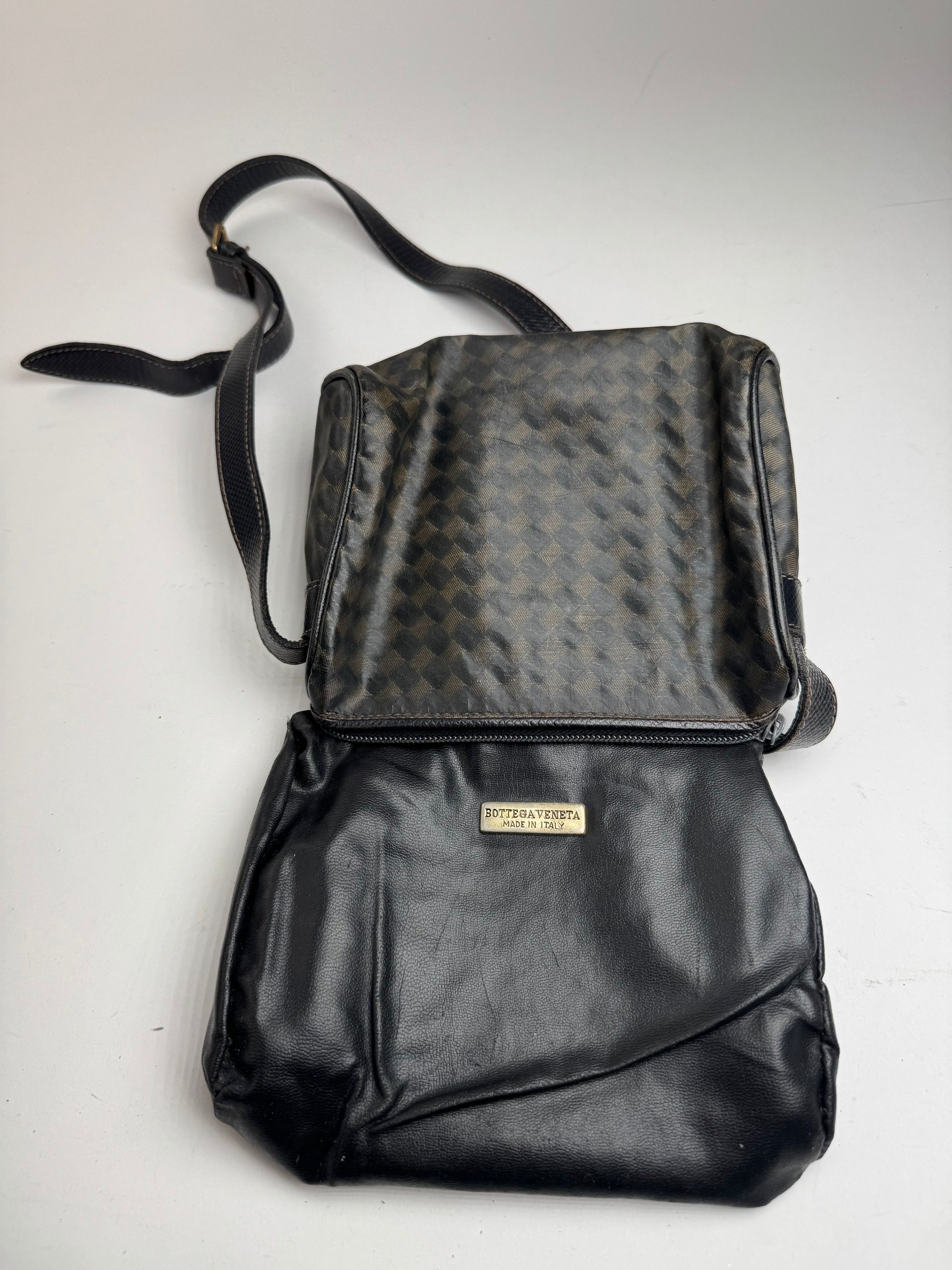 Bottega Veneta Vintage Leather Bag brown black Size ONE SIZE - 3 Thumbnail