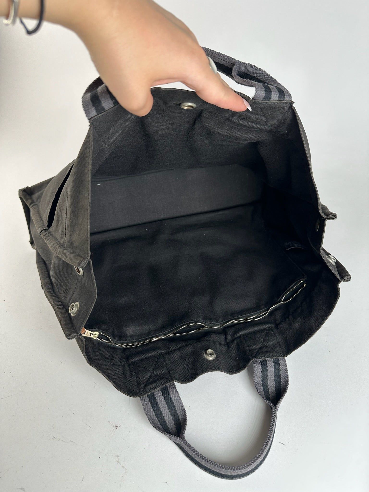 Other Vintage Hermes Shopper bag black Size ONE SIZE - 4 Thumbnail