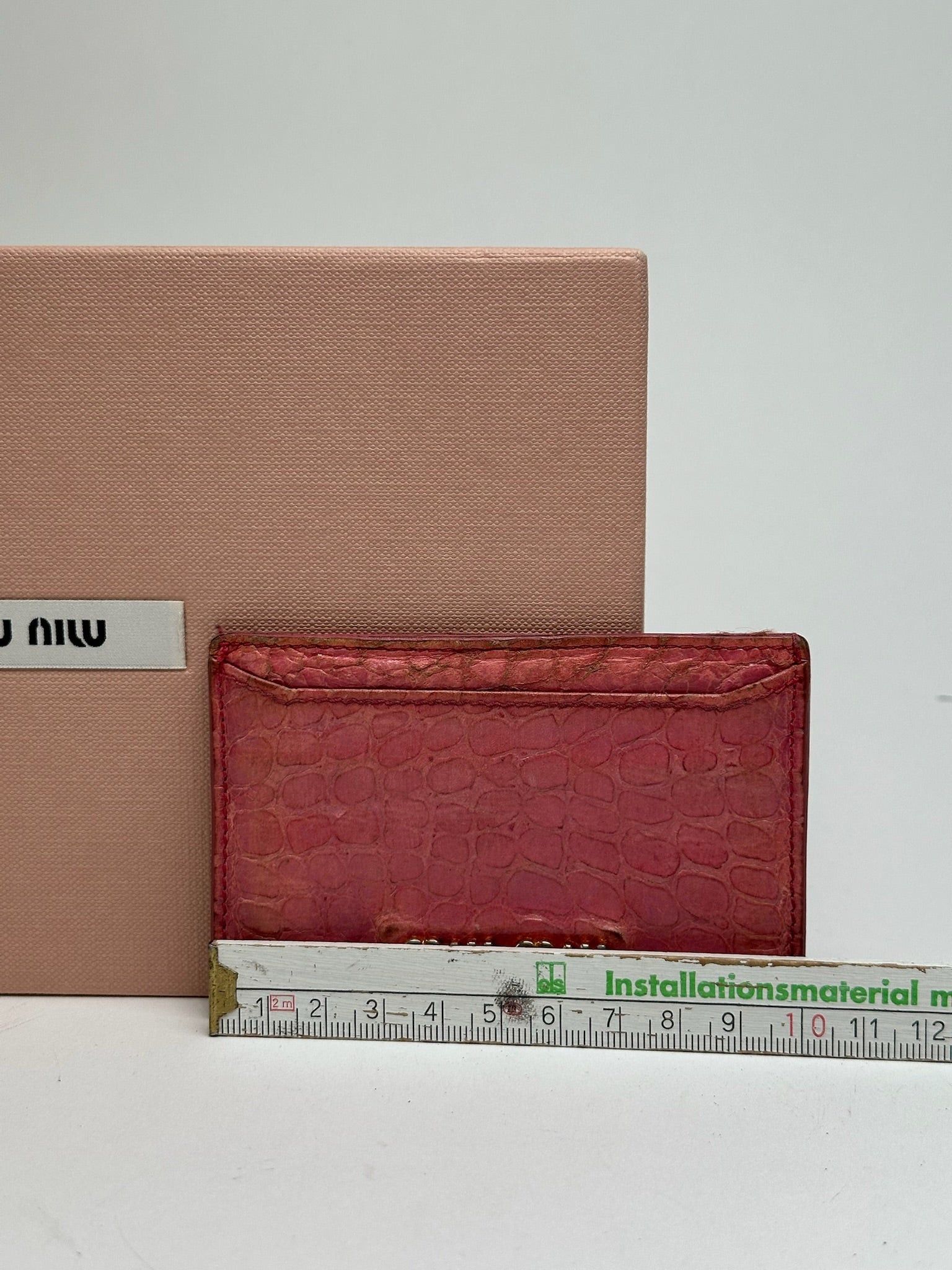 Miu Miu Vintage Leather Card Holder Pink Size ONE SIZE - 8 Thumbnail
