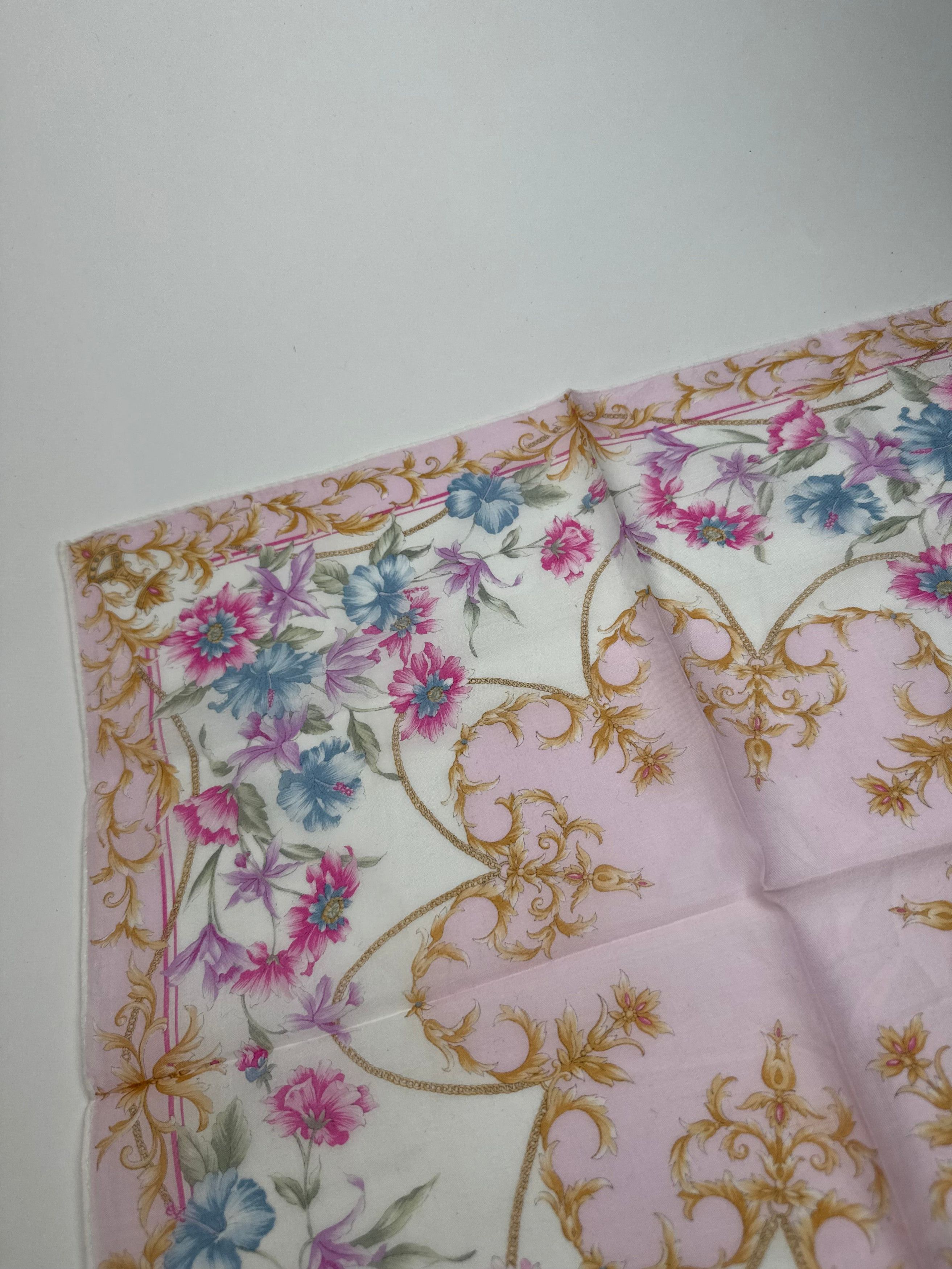 Celine Vintage Scarf Floral Size ONE SIZE - 6 Thumbnail