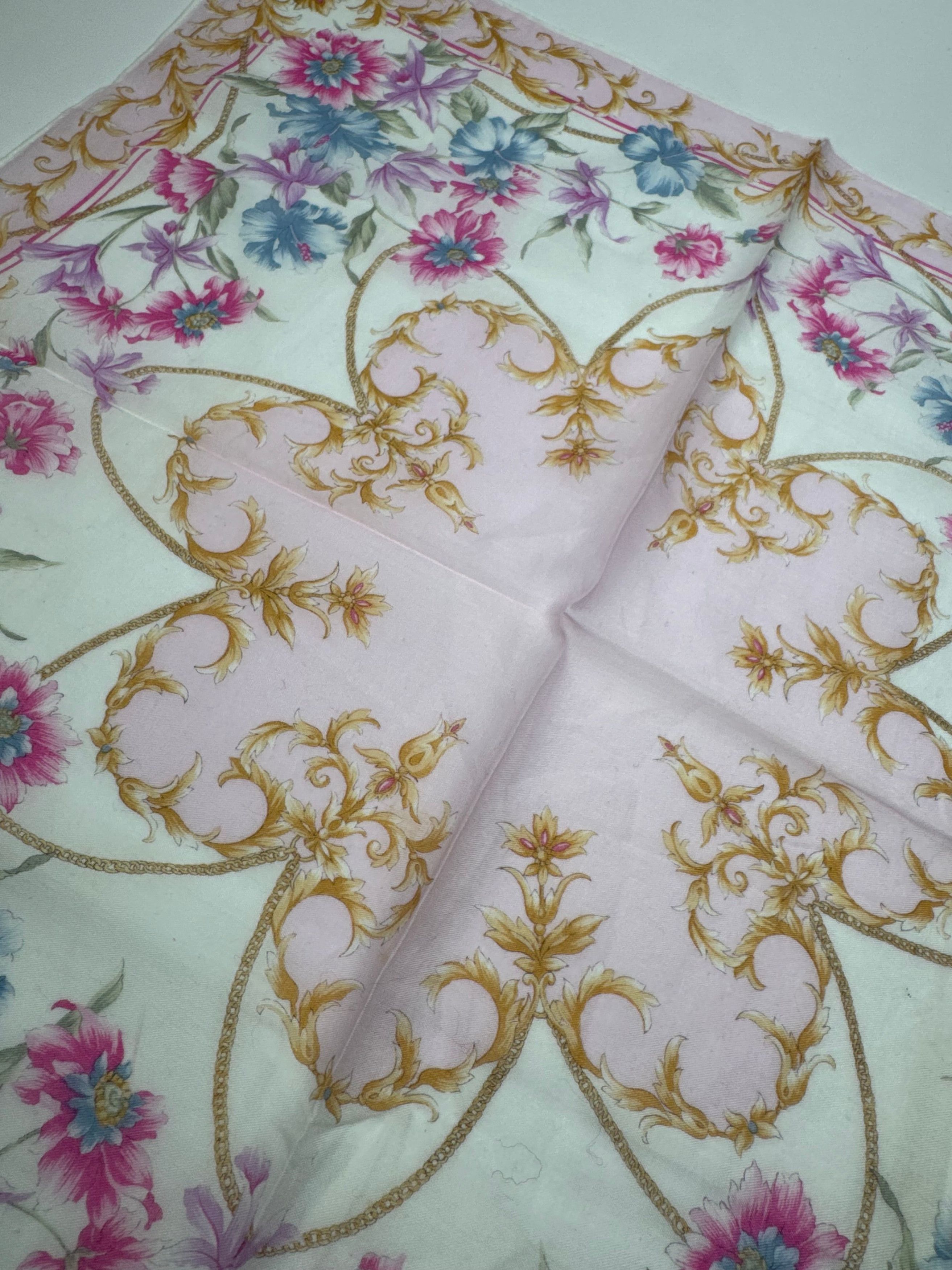 Celine Vintage Scarf Floral Size ONE SIZE - 3 Thumbnail