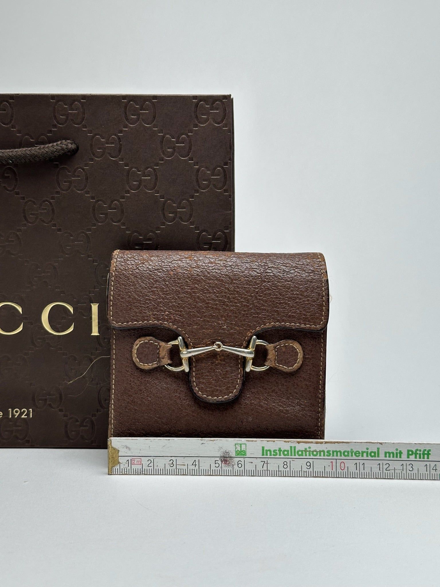 Gucci Vintage Horsebit Leather Wallet Brown Size ONE SIZE - 7 Thumbnail