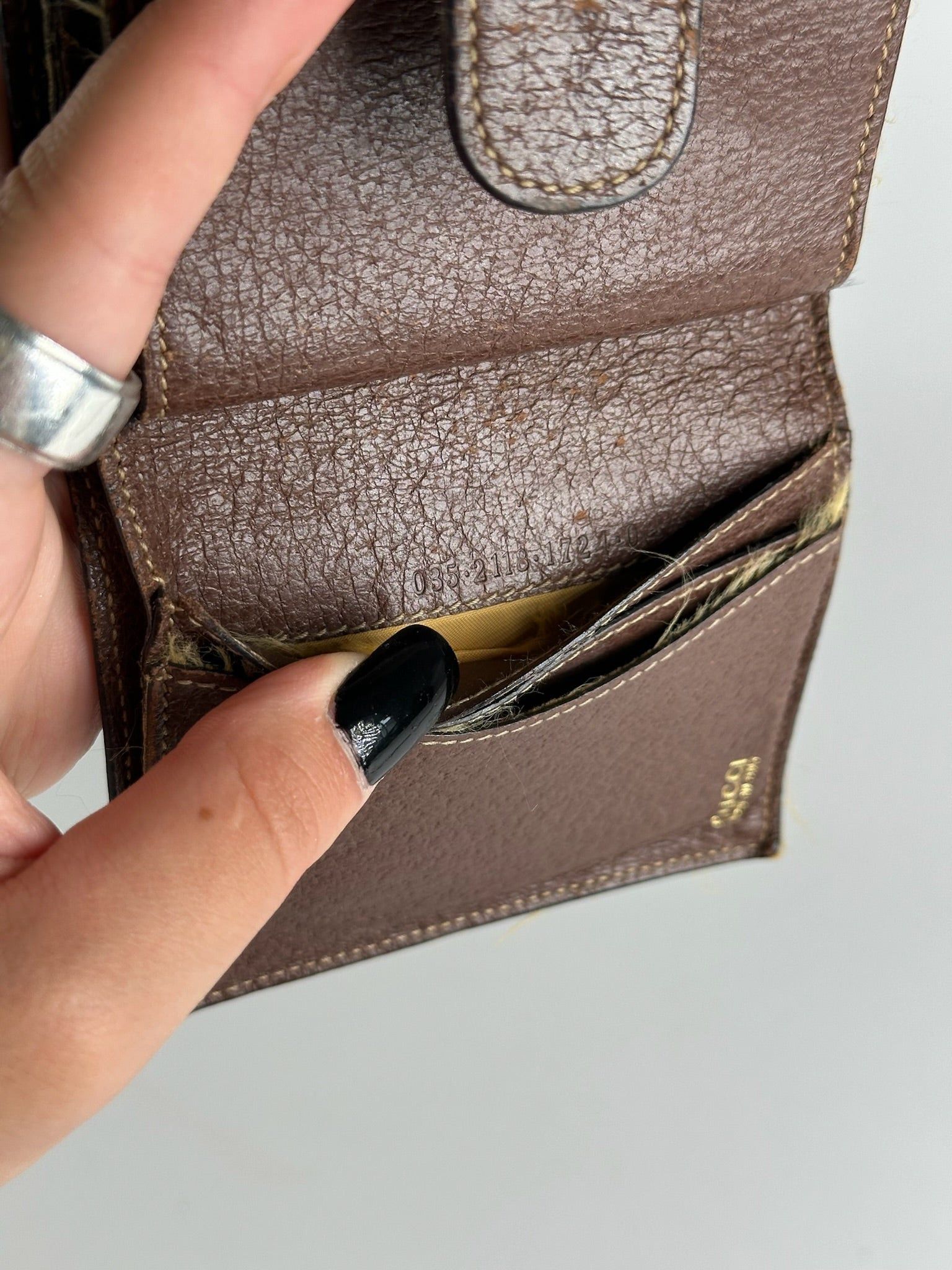 Gucci Vintage Horsebit Leather Wallet Brown Size ONE SIZE - 5 Thumbnail