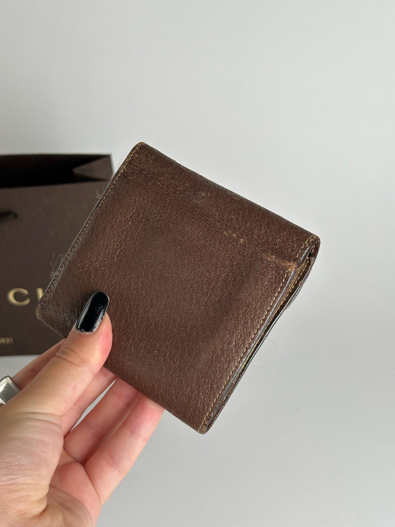Gucci Vintage Horsebit Leather Wallet Brown Size ONE SIZE - 12 Thumbnail