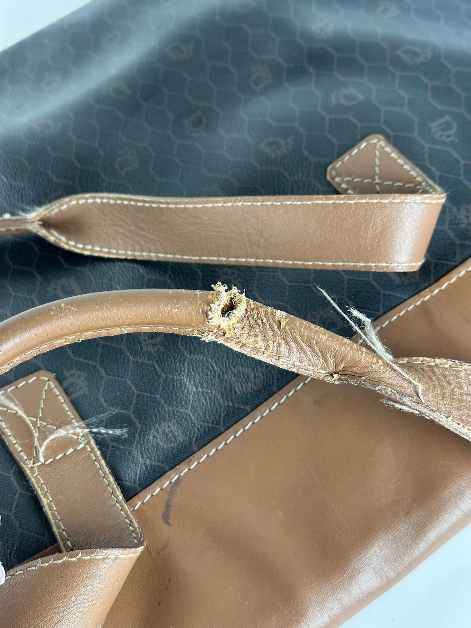 Dior Vintage Monogram Travel Bag Beige Brown Size ONE SIZE - 12 Thumbnail