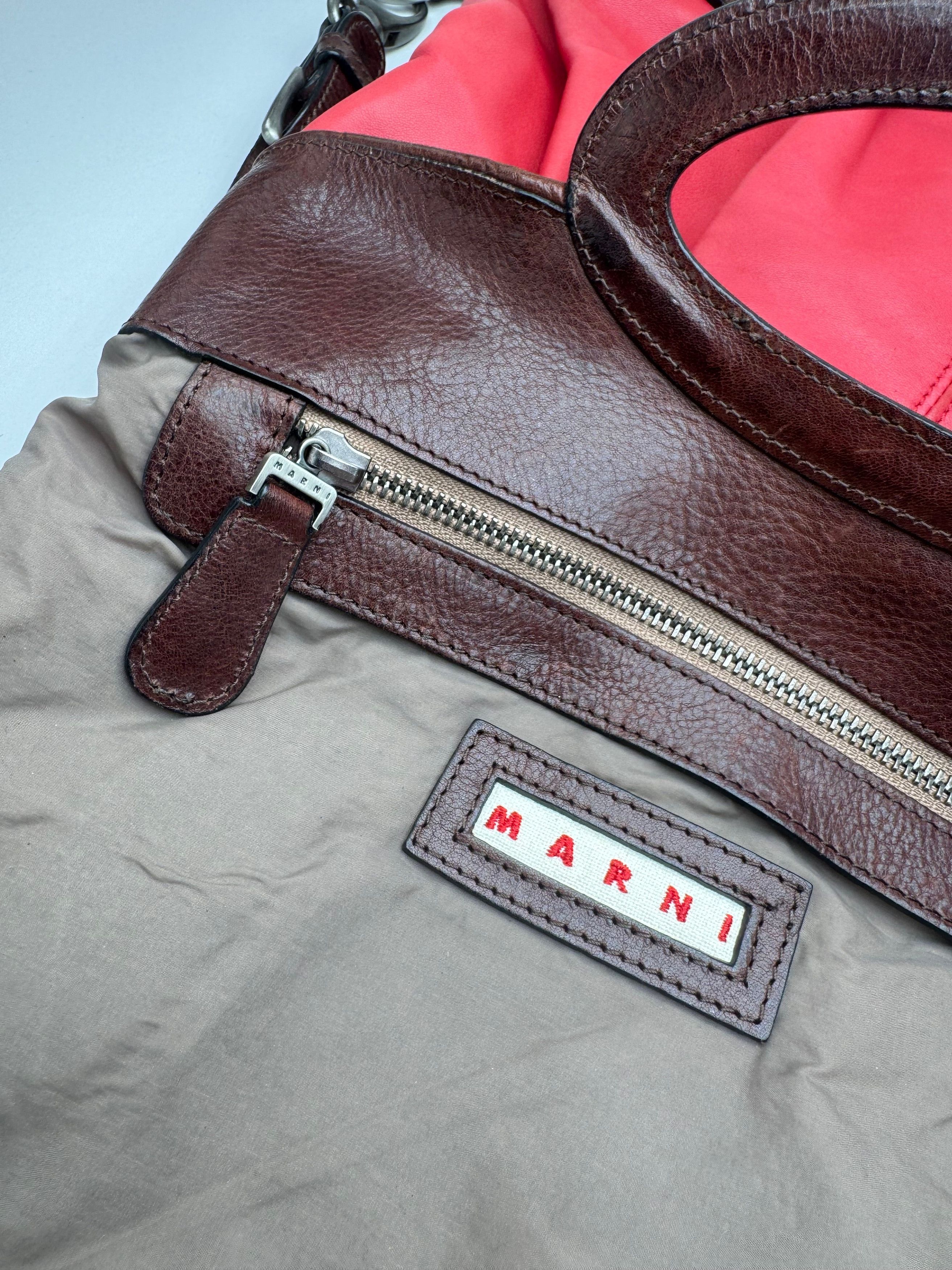 Marni Vintage 2 Way Bag red brown Size ONE SIZE - 4 Thumbnail