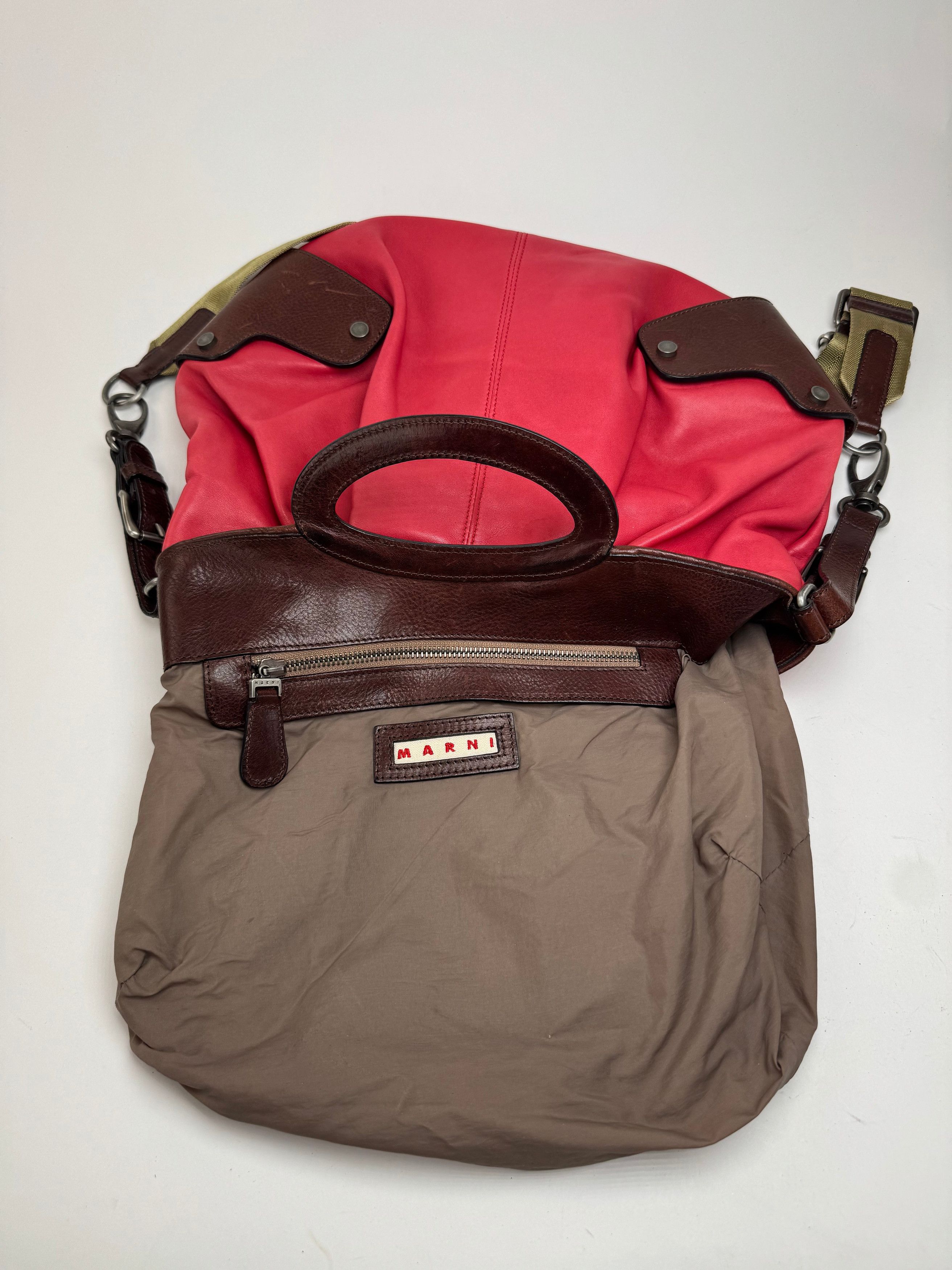 Marni Vintage 2 Way Bag red brown Size ONE SIZE - 3 Thumbnail