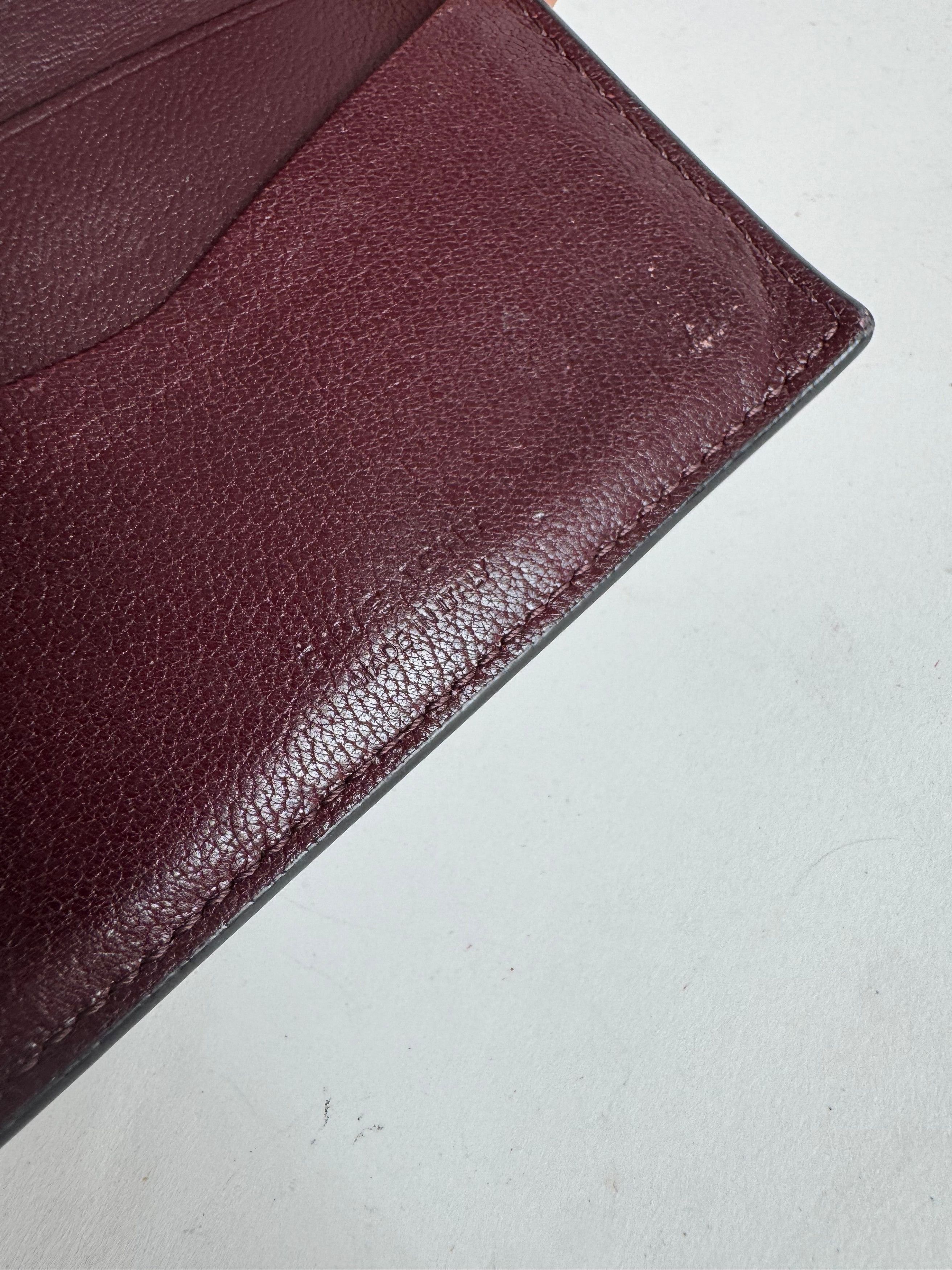 Givenchy Vintage Leather Card holder purple Size ONE SIZE - 8 Thumbnail
