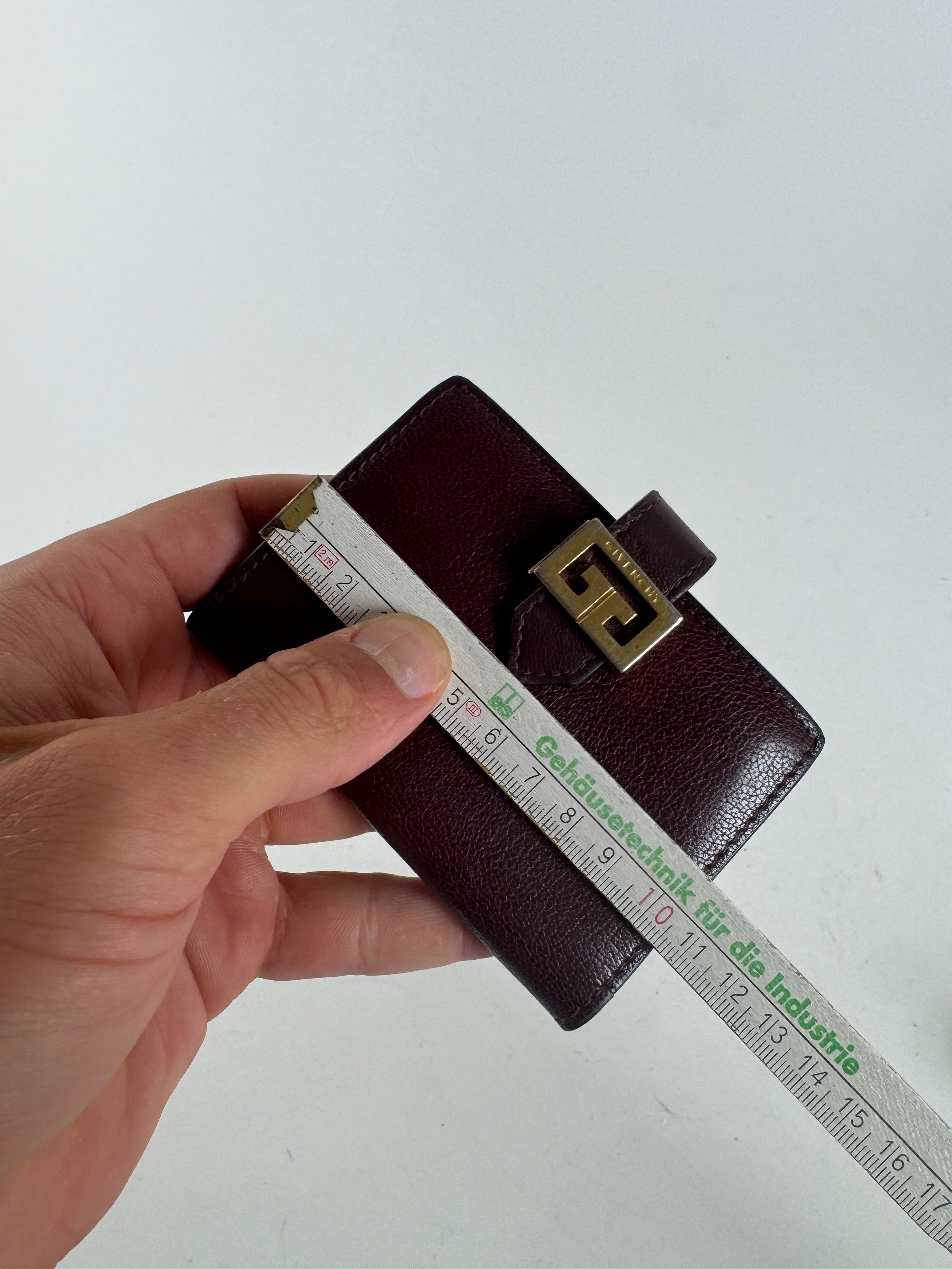 Givenchy Vintage Leather Card holder purple Size ONE SIZE - 9 Thumbnail