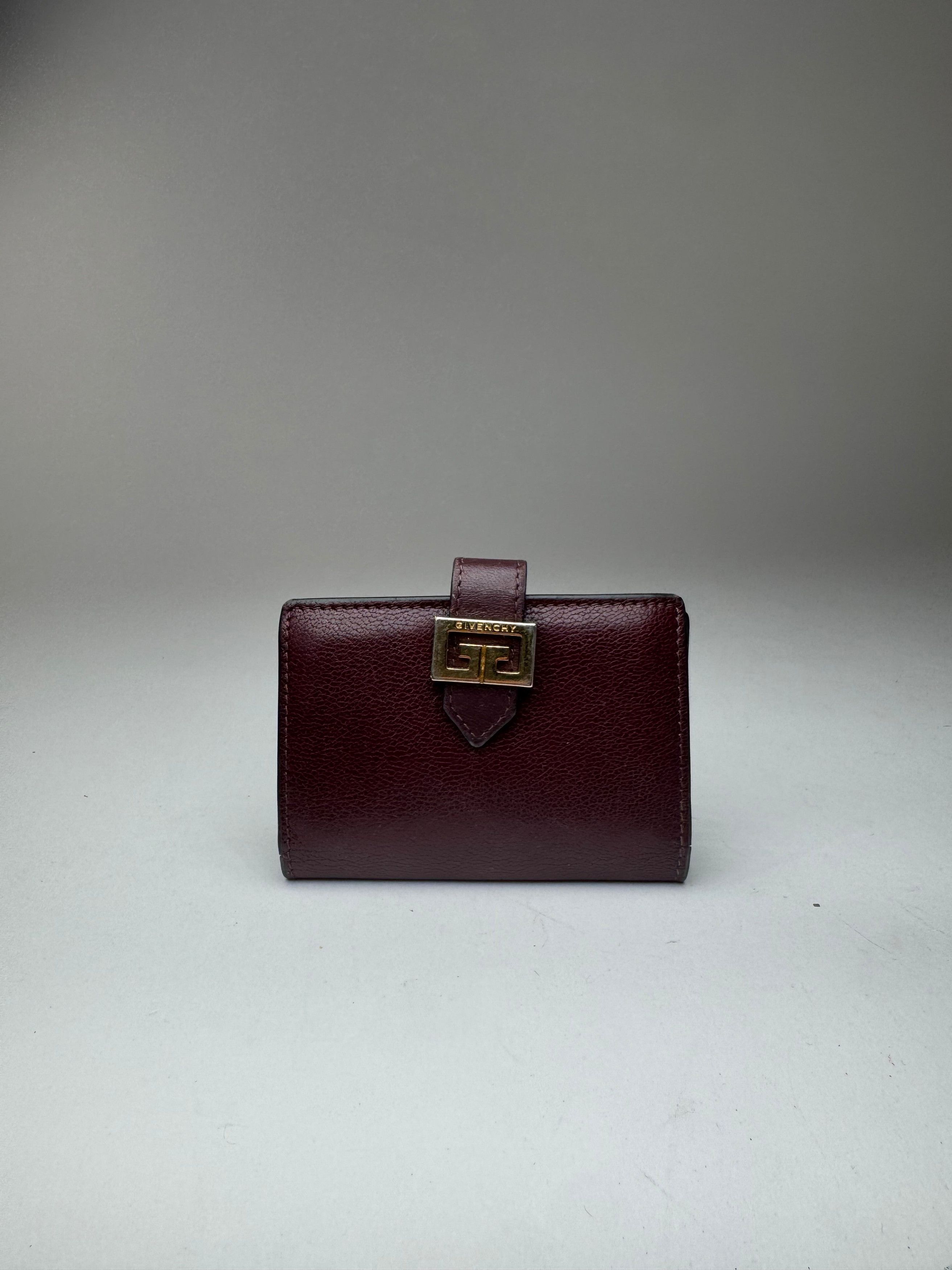Givenchy Vintage Leather Card holder purple Size ONE SIZE - 2 Thumbnail