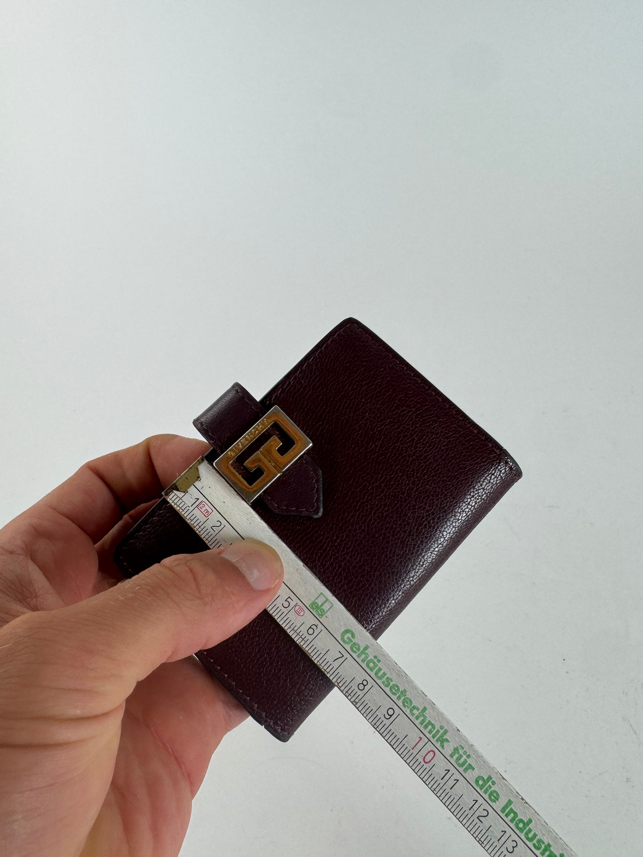 Givenchy Vintage Leather Card holder purple Size ONE SIZE - 12 Thumbnail