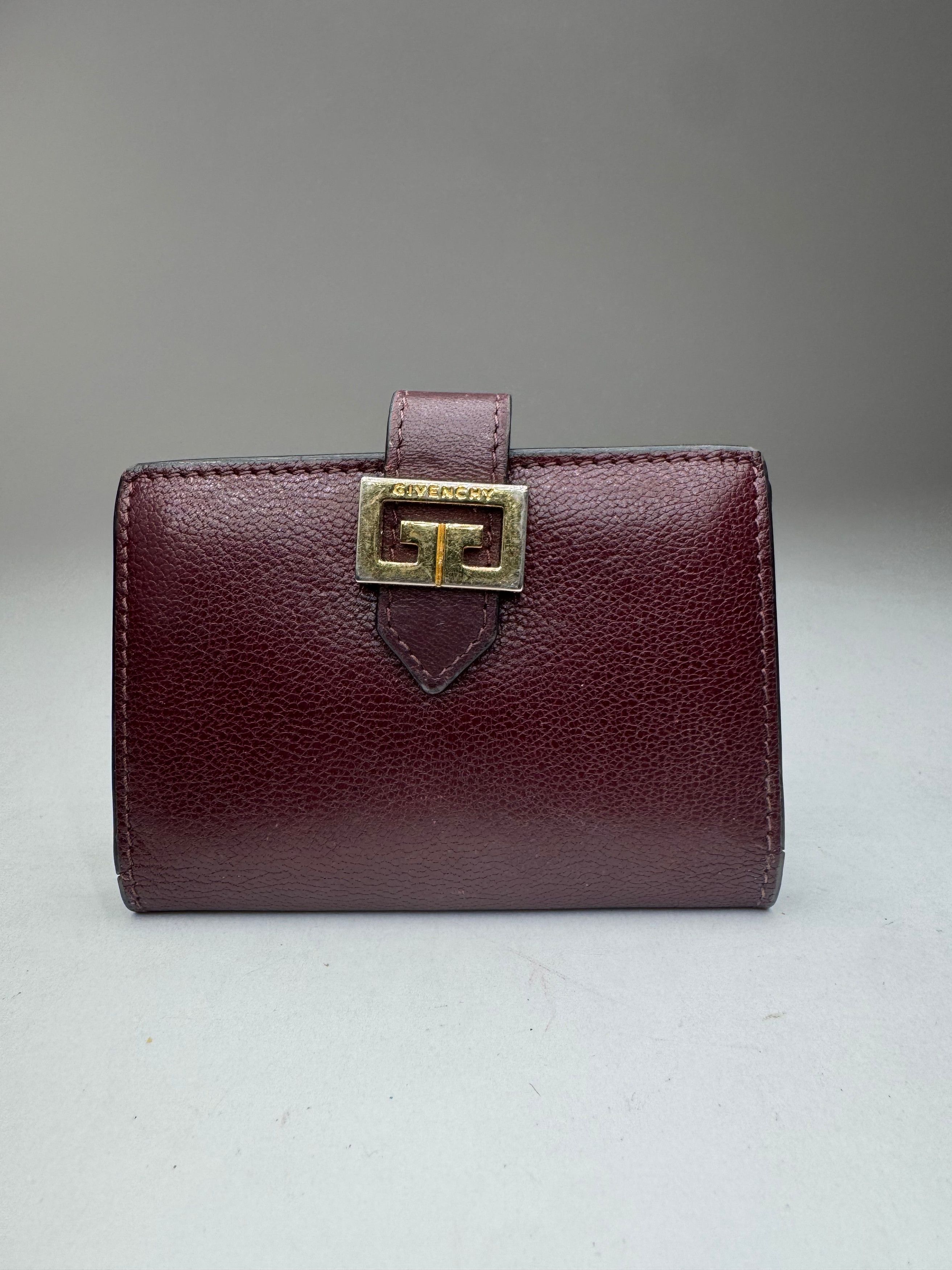 Givenchy Vintage Leather Card holder purple Size ONE SIZE - 13 Thumbnail