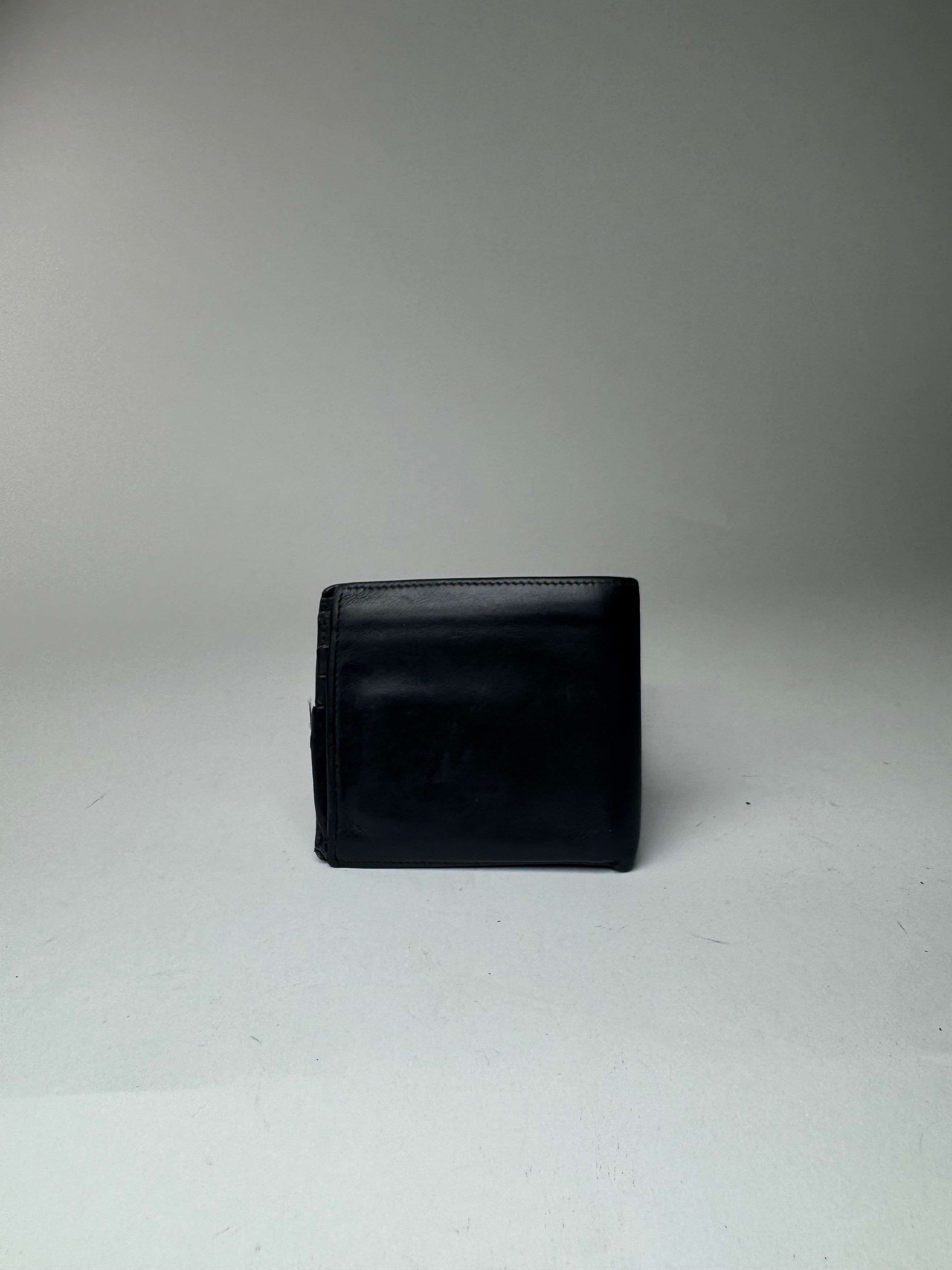 Balenciaga Vintage Flapable leather wallet black Size ONE SIZE - 9 Thumbnail