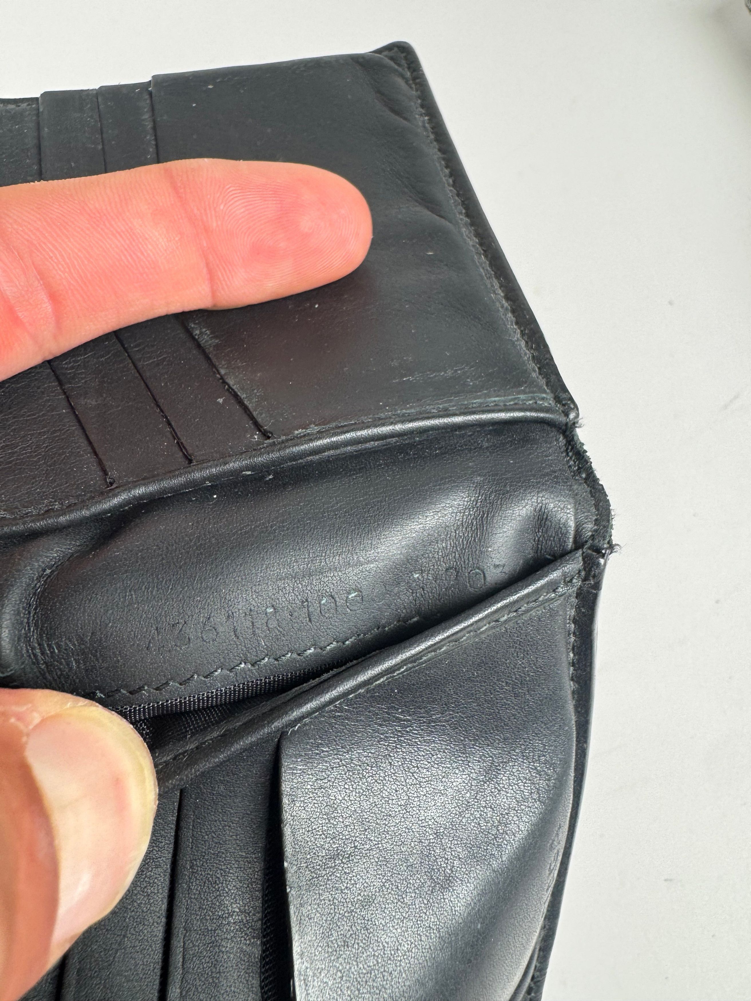 Balenciaga Vintage Flapable leather wallet black Size ONE SIZE - 7 Thumbnail