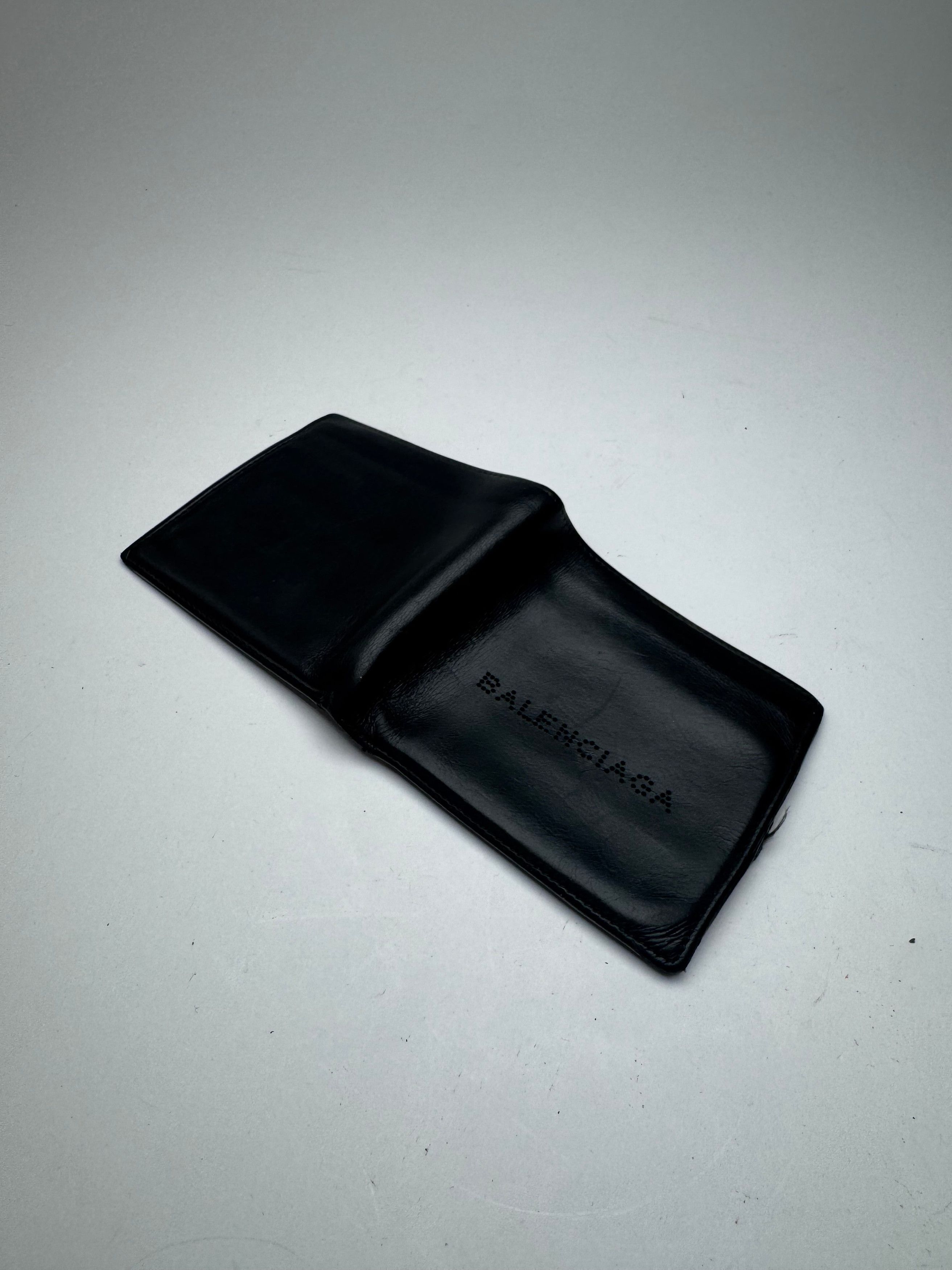 Balenciaga Vintage Flapable leather wallet black Size ONE SIZE - 8 Thumbnail