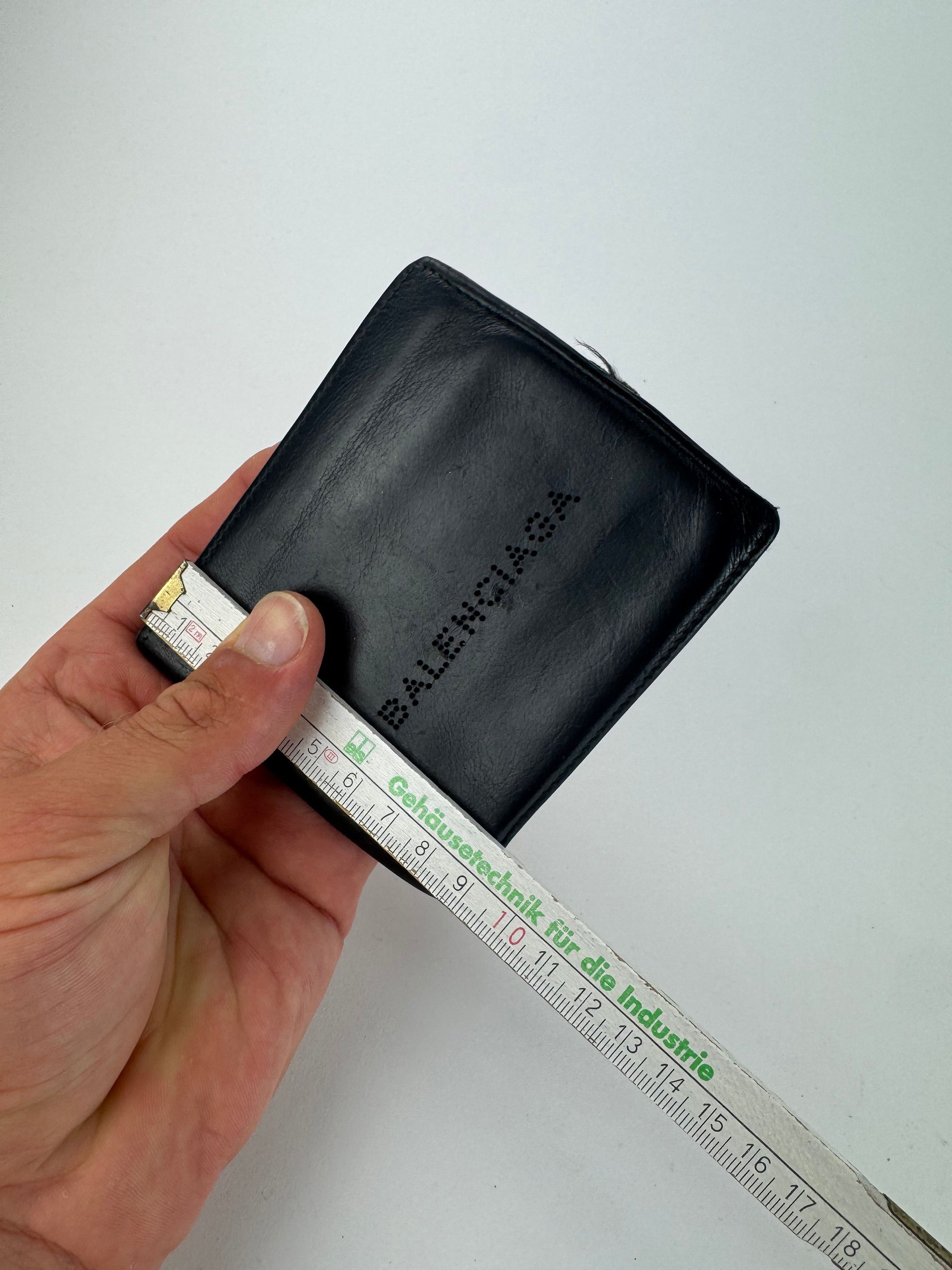 Balenciaga Vintage Flapable leather wallet black Size ONE SIZE - 11 Thumbnail