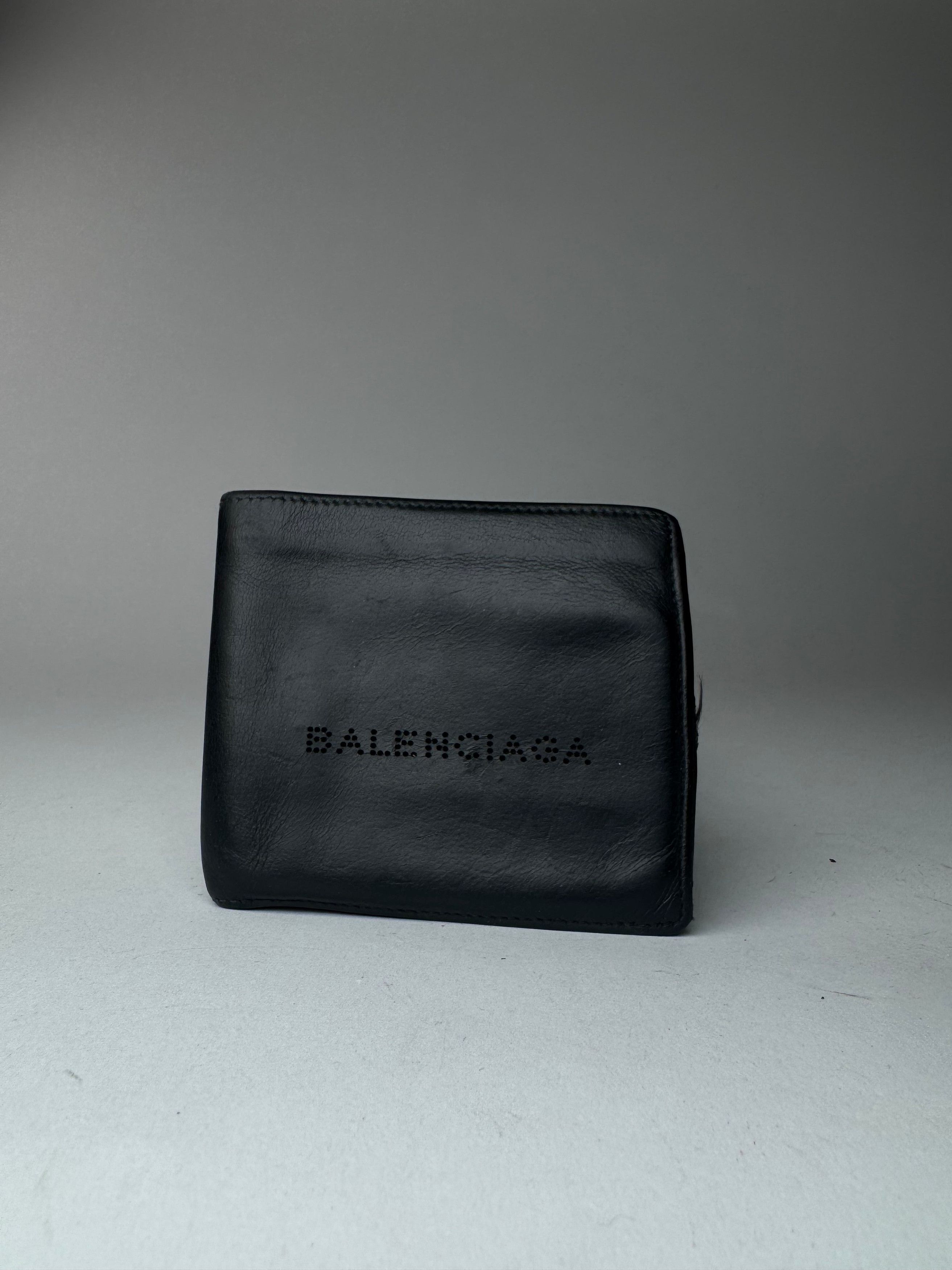 Balenciaga Vintage Flapable leather wallet black Size ONE SIZE - 6 Thumbnail