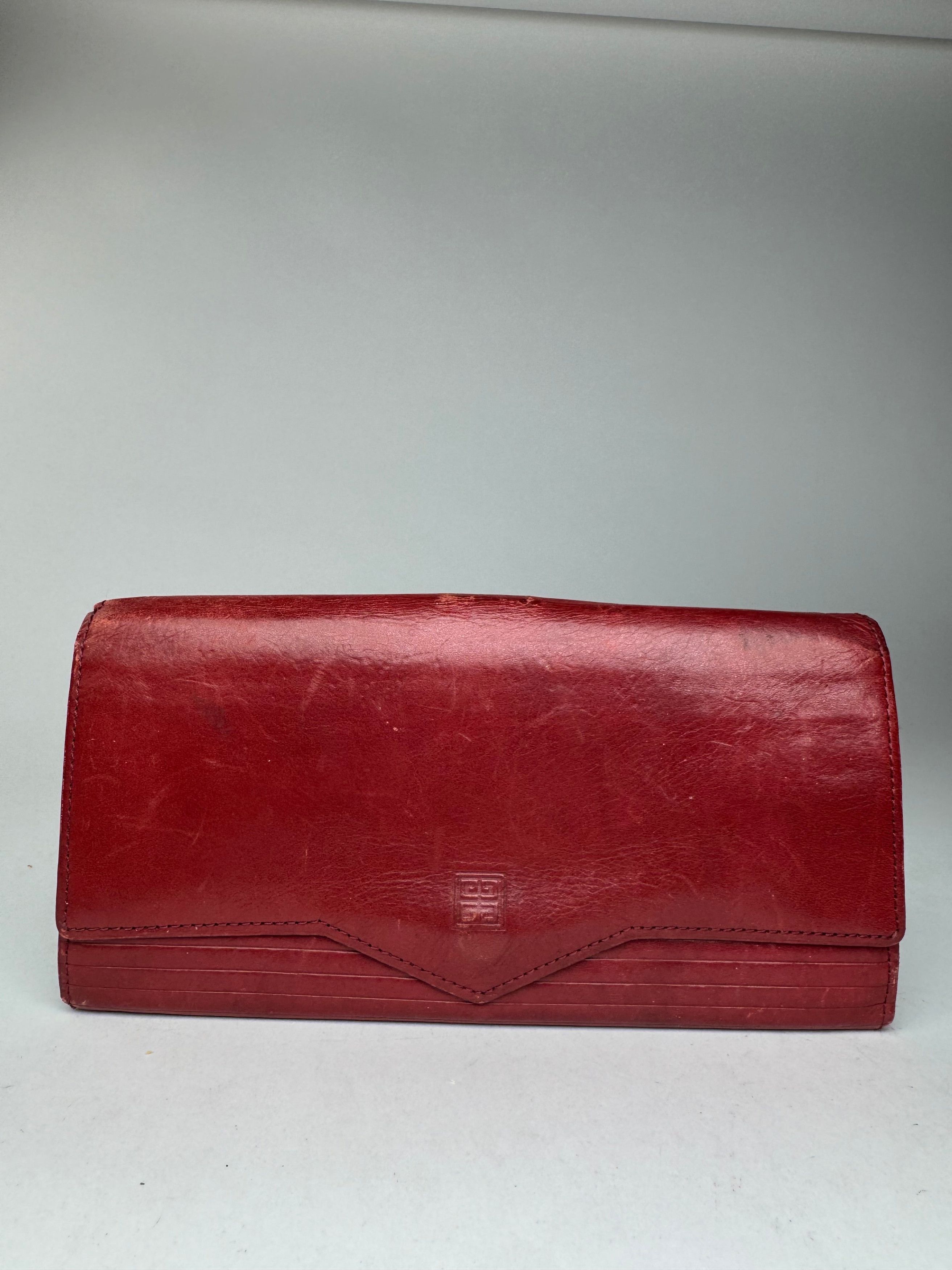 Givenchy Vintage Leather wallet red Size ONE SIZE - 2 Thumbnail