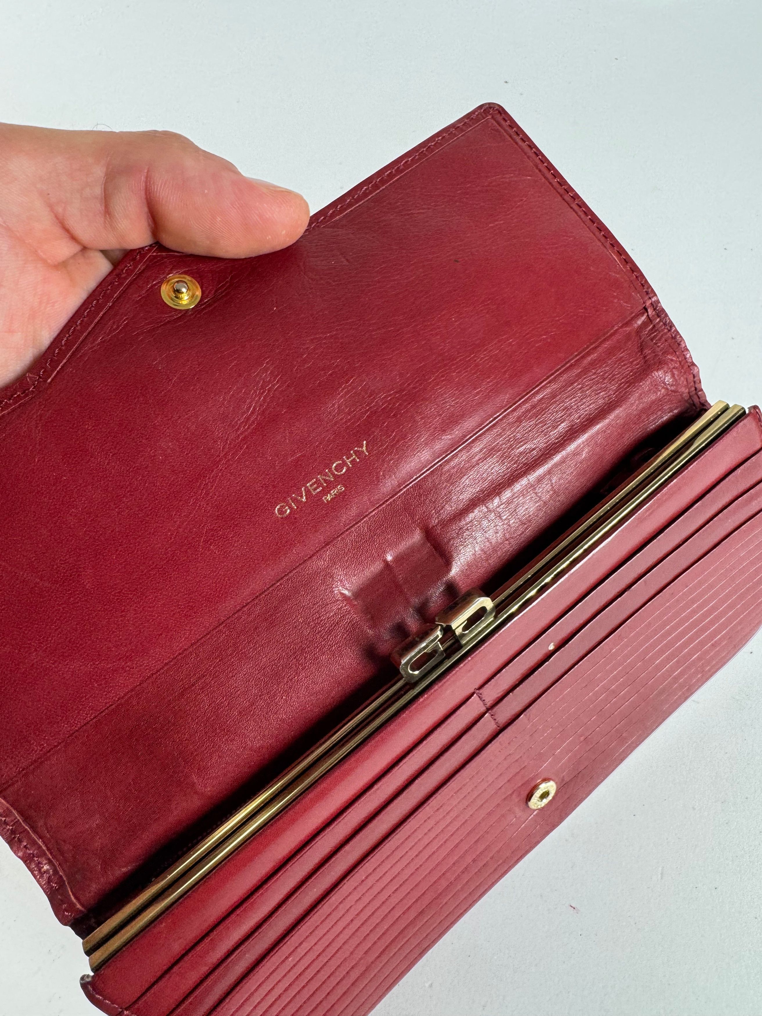 Givenchy Vintage Leather wallet red Size ONE SIZE - 7 Thumbnail