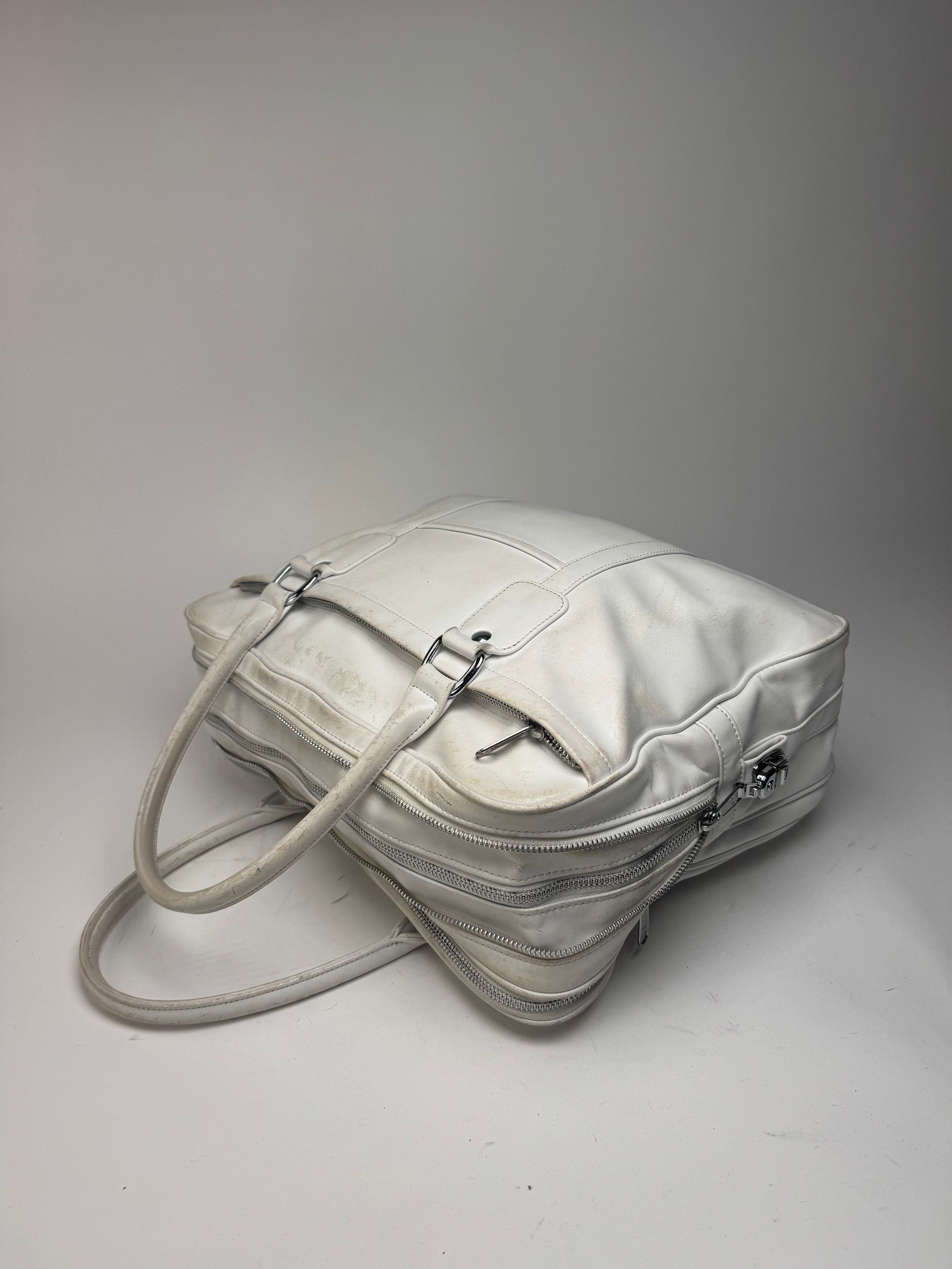 Comme des Garcons Vintage Comme Des Garçons Leather Bag white Size ONE SIZE - 10 Thumbnail